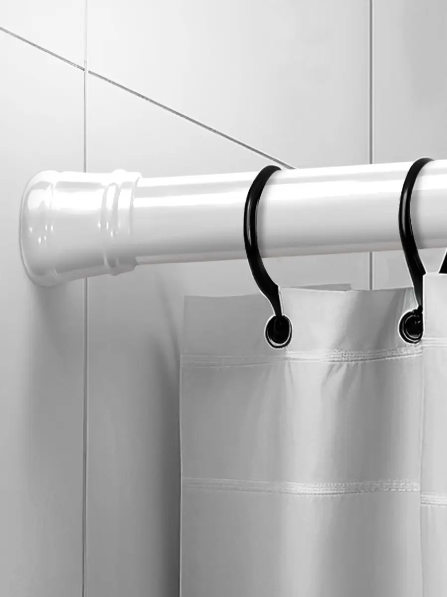 Карниз для ванной Bath Plus телескопический 122-218 см цвет белый - 2