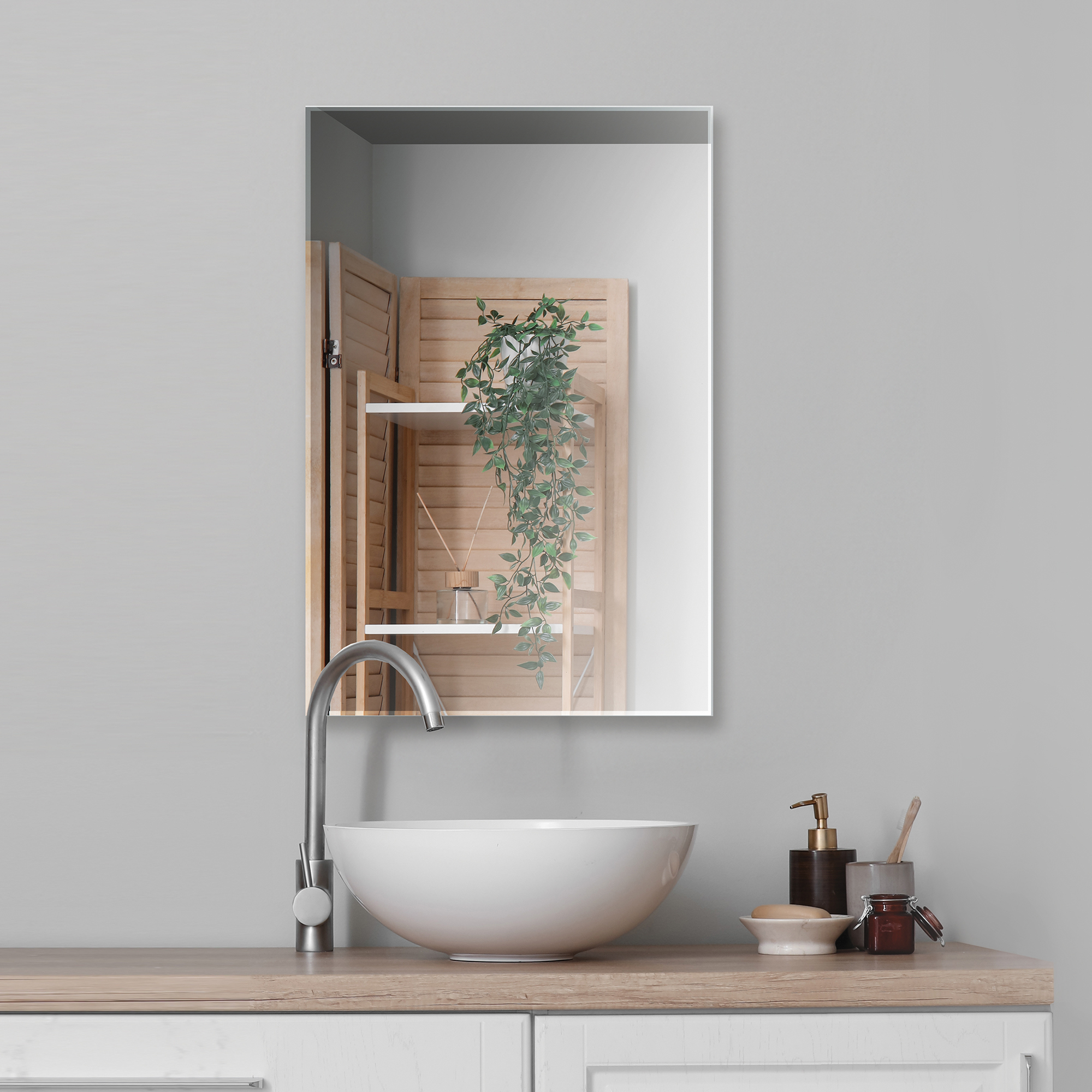 Изображение товара Зеркало для ванной S40KW 60x40 см прямоугольное с технологией Mirox