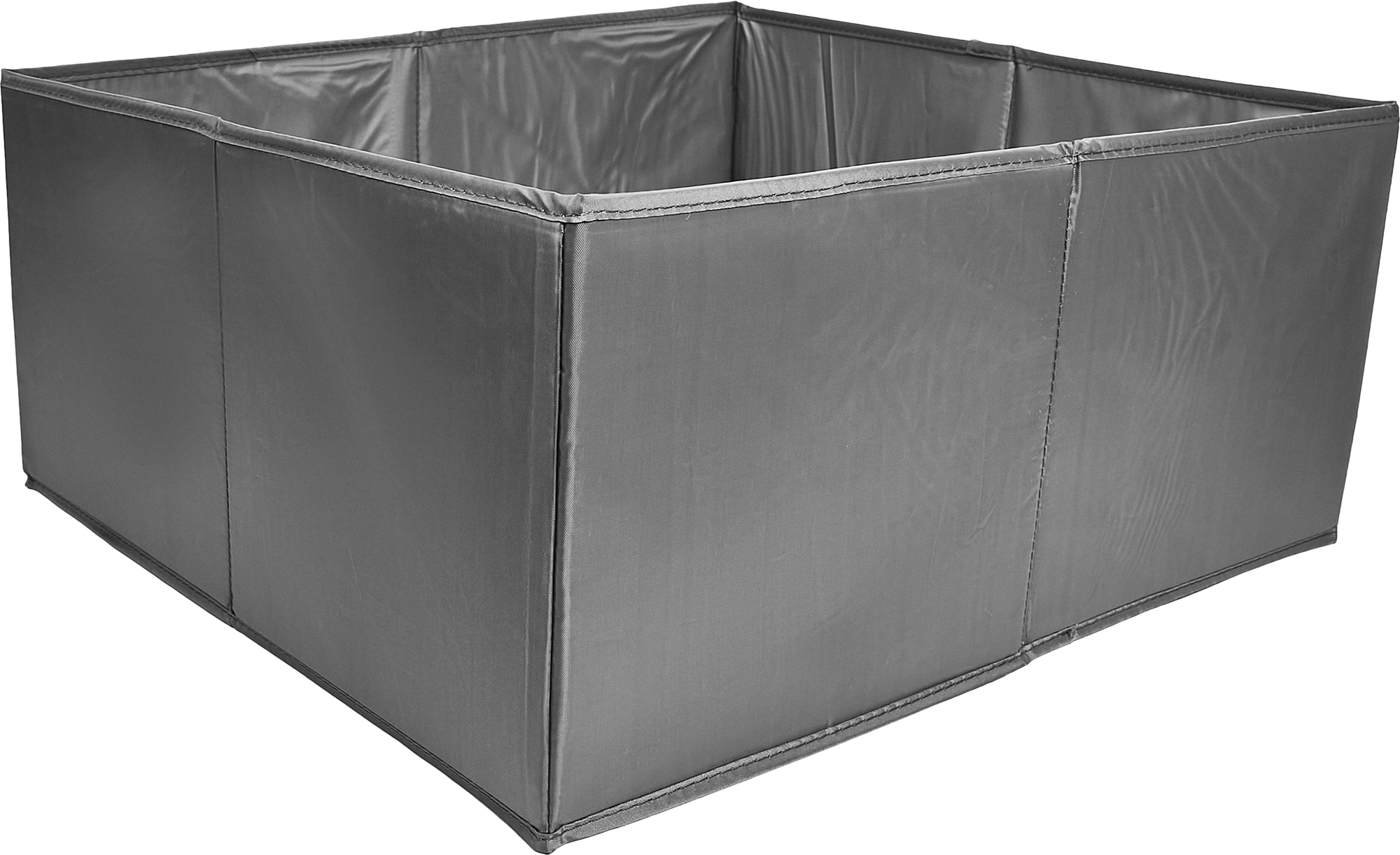 Изображение товара Короб для хранения без крышки 55x25x52 см полиэстер цвет серый