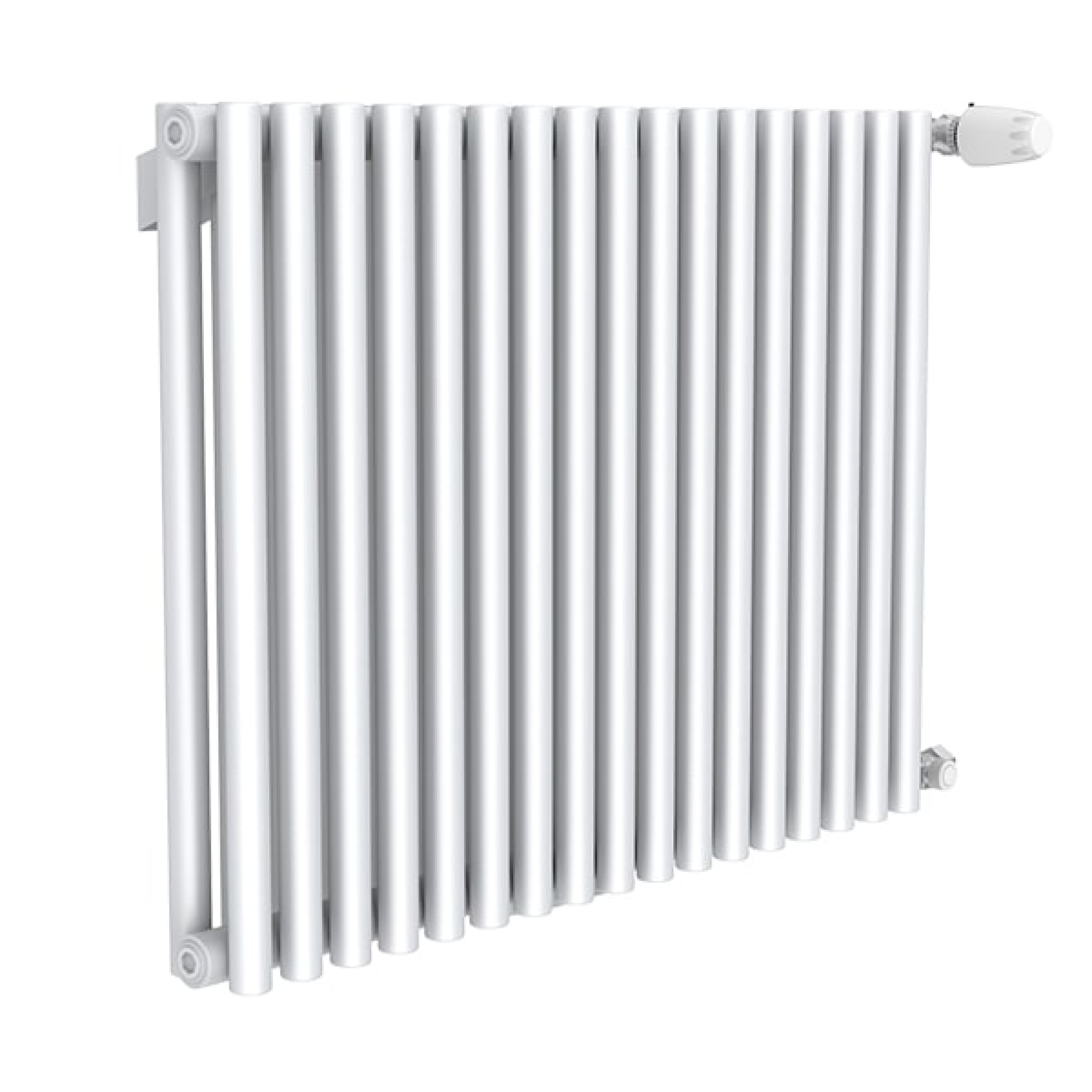 Изображение товара Вертикальный трубчатый радиатор отопления KZTO Гармония А25 6 секций Белый глянец