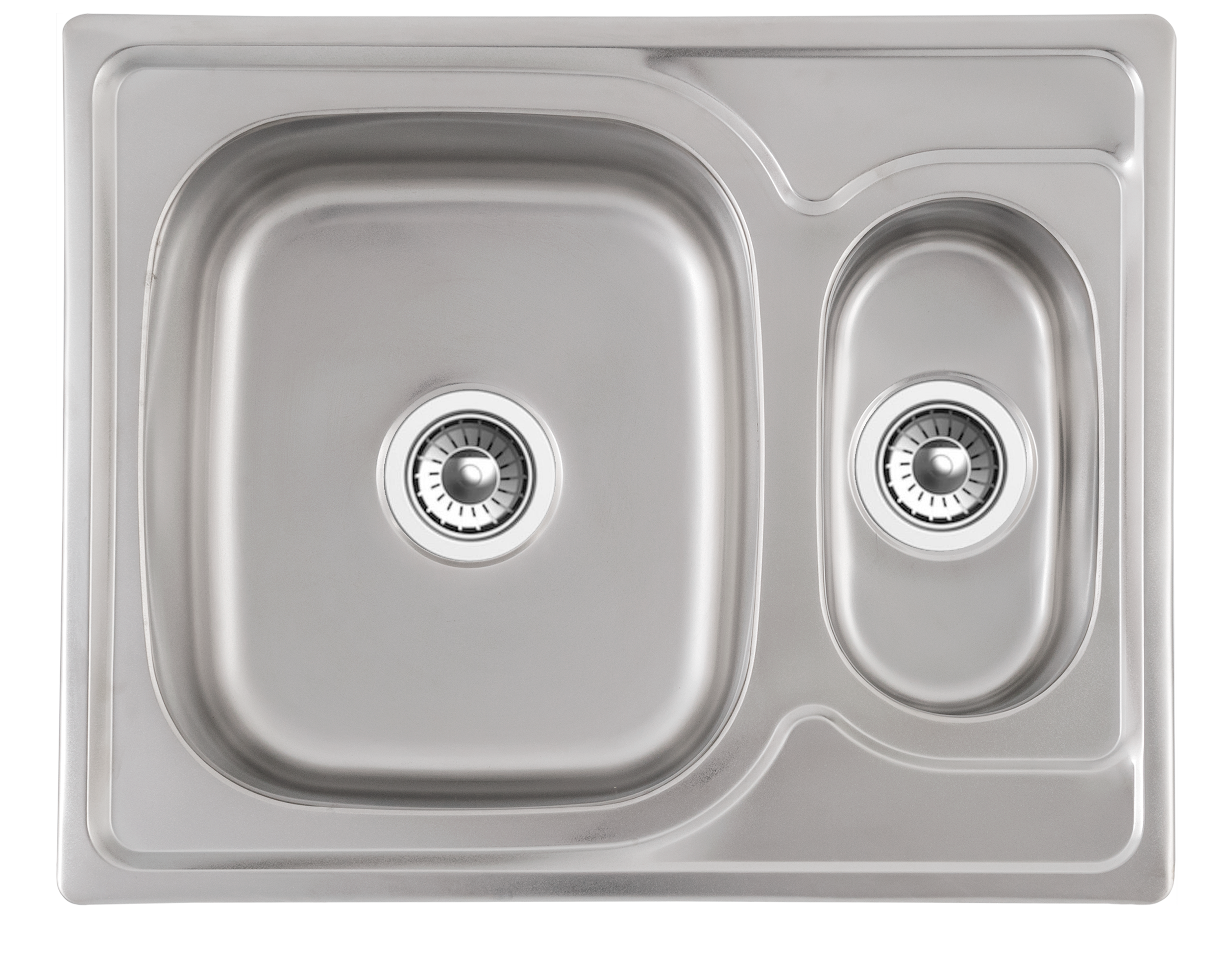 Изображение товара Мойка для кухни врезная Vidage 63x50 см глубина чаши 18 см нержавеющая сталь цвет серебристый