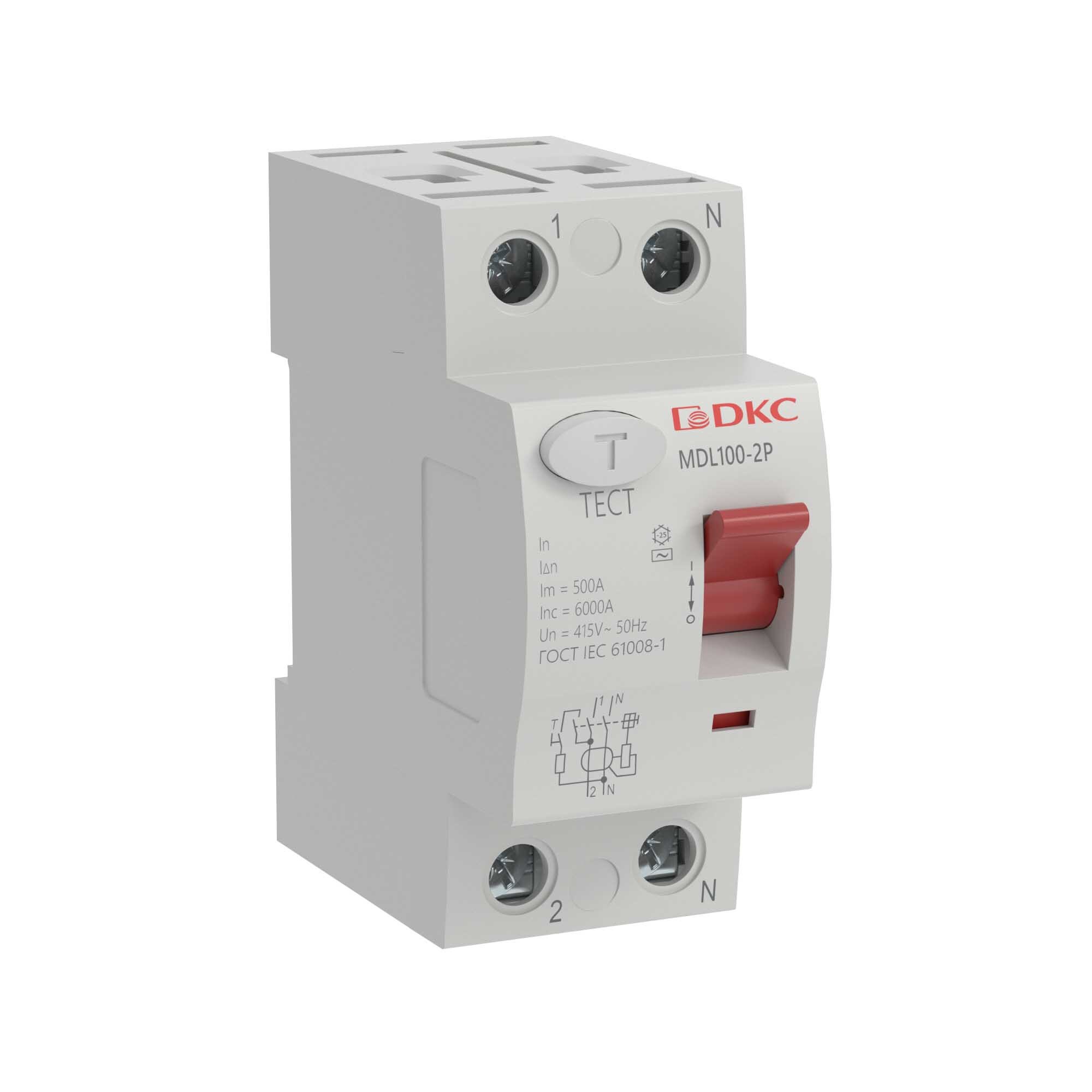 Изображение товара УЗО DKC Yon Max MDL100 2P 40A 100мА AC