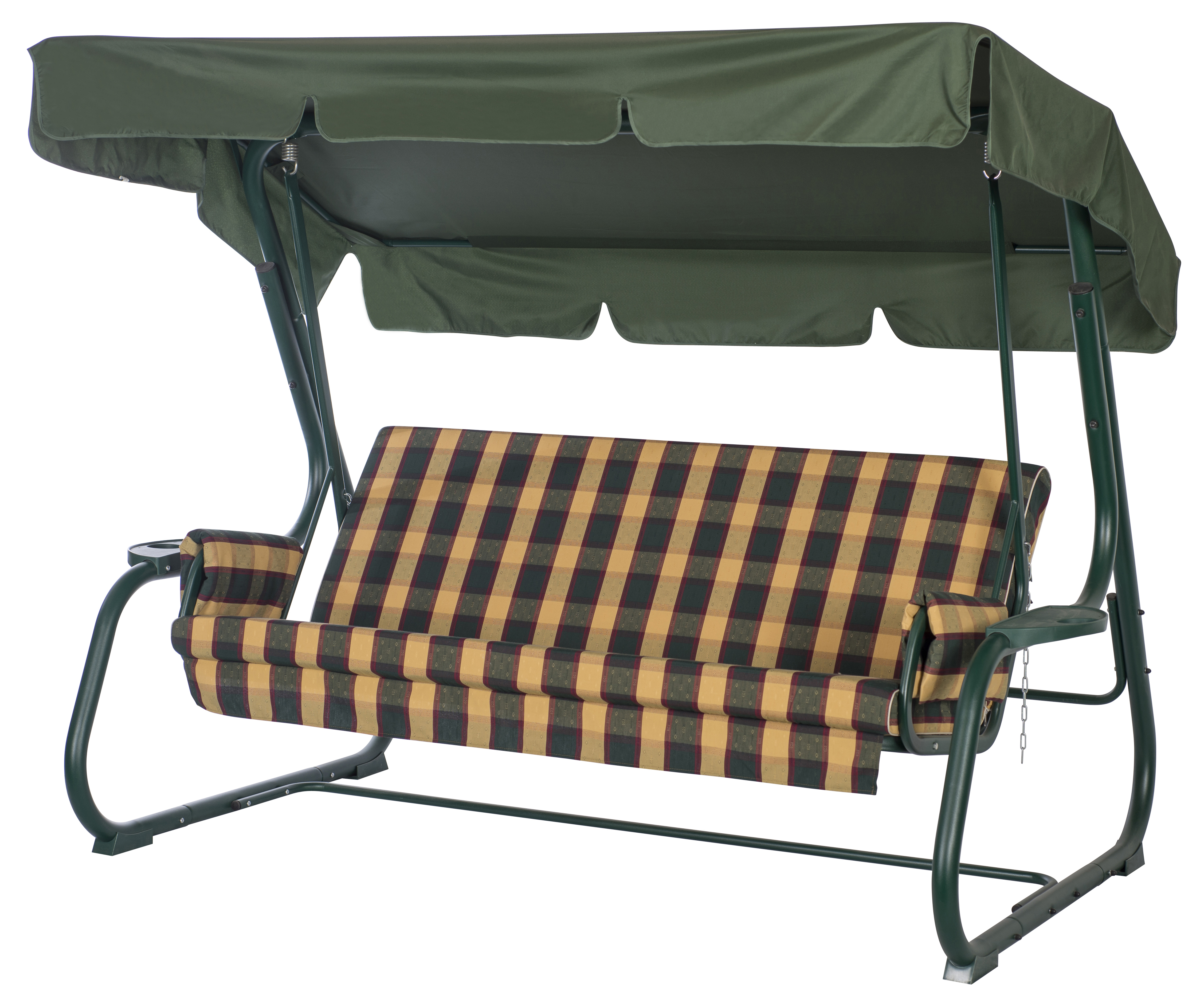 Изображение товара Качели садовые Удачная мебель Доминикана 3 места до 350 кг разноцветные