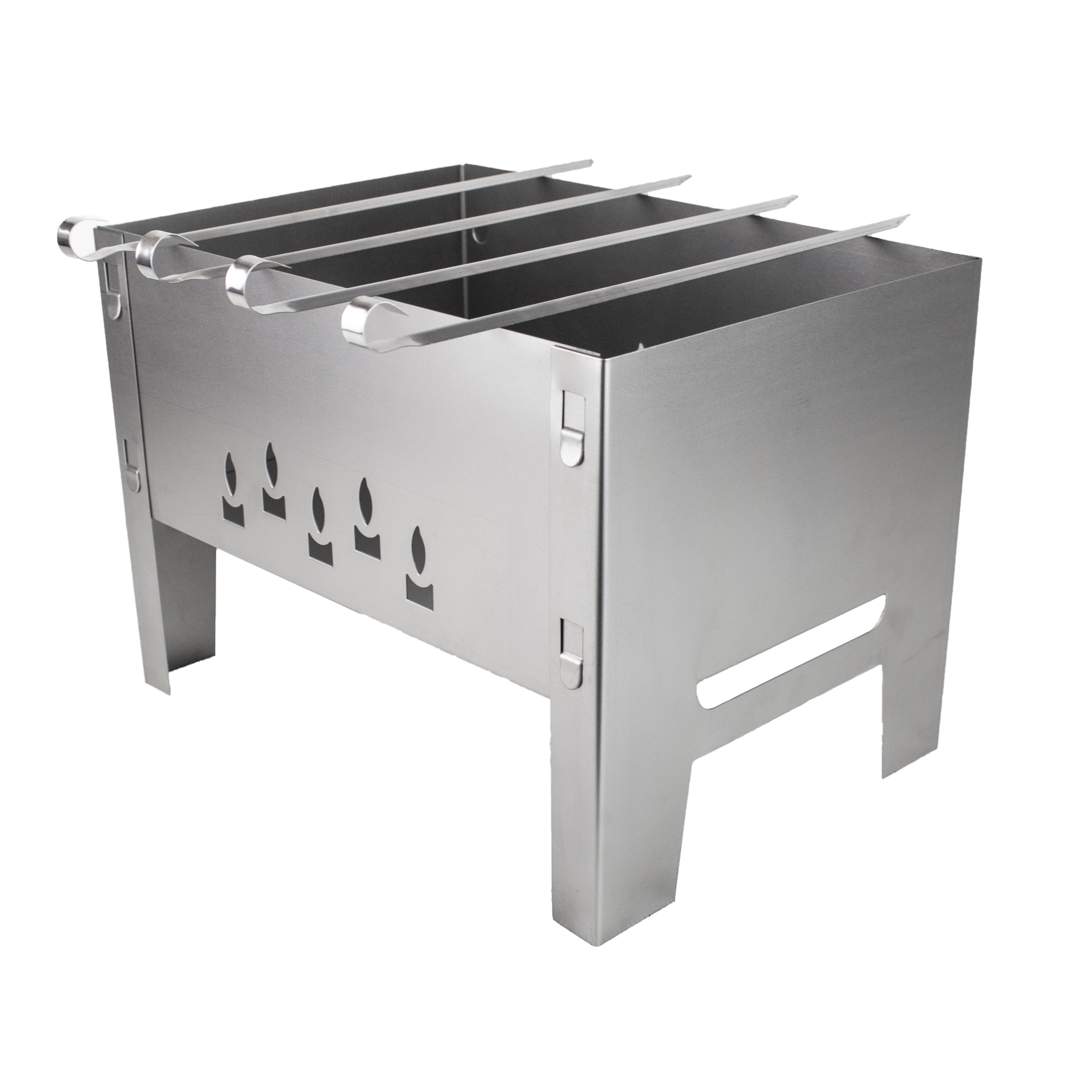 Изображение товара Мангал Grillkoff 31 толщина 0.5 мм 25x25x35 см