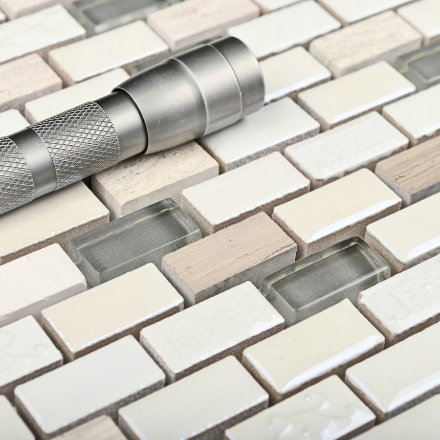 Изображение товара Мозаика Вива Ideal 8*12*25 серый керамика натуральный камень оникс для интерьера и уличных работ