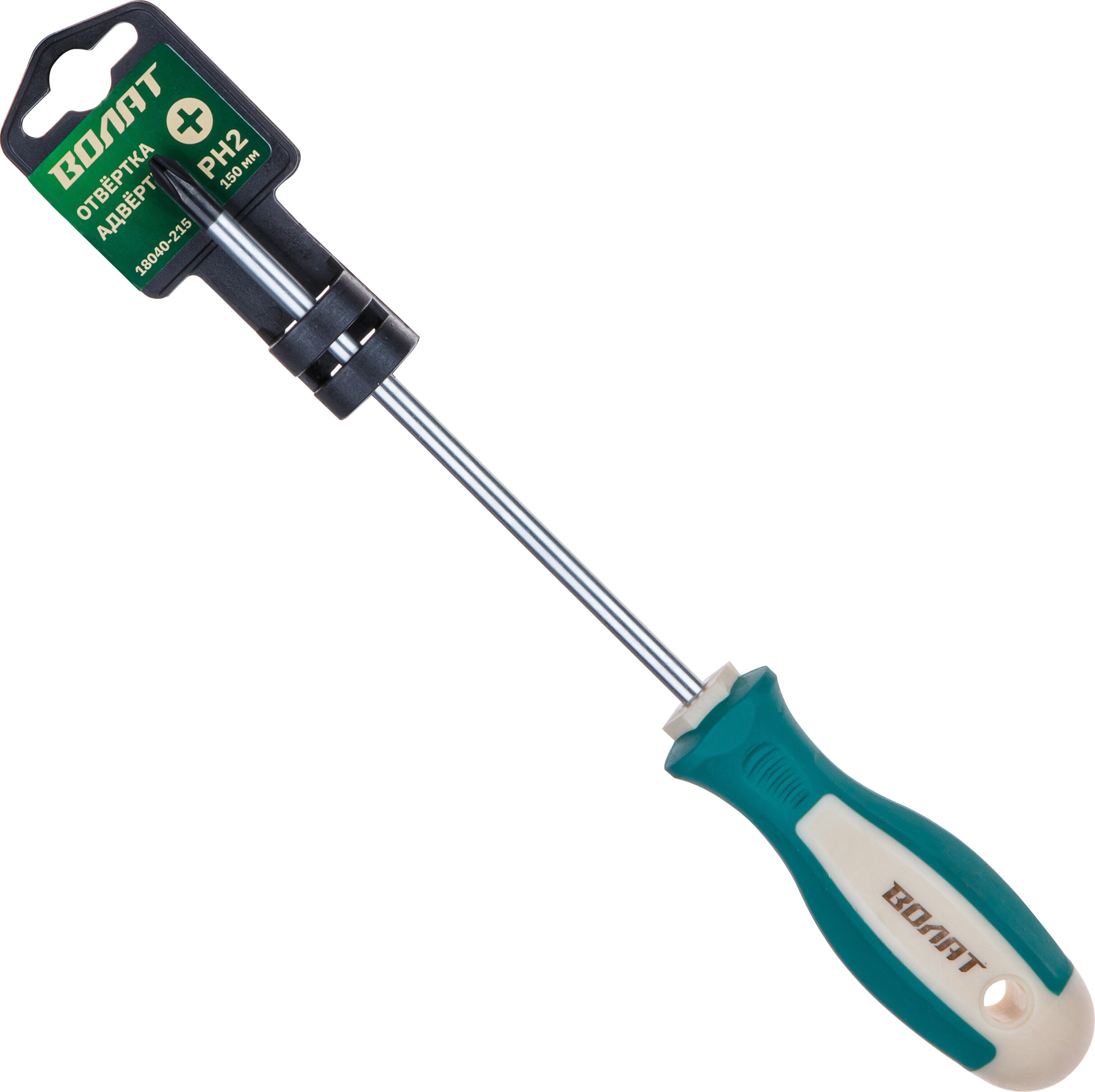 Изображение товара Отвертка крестовая Волат 18040-215 PH2x150 мм Изображение товара Отвертка крестовая Волат 18040-215 PH2x150 мм