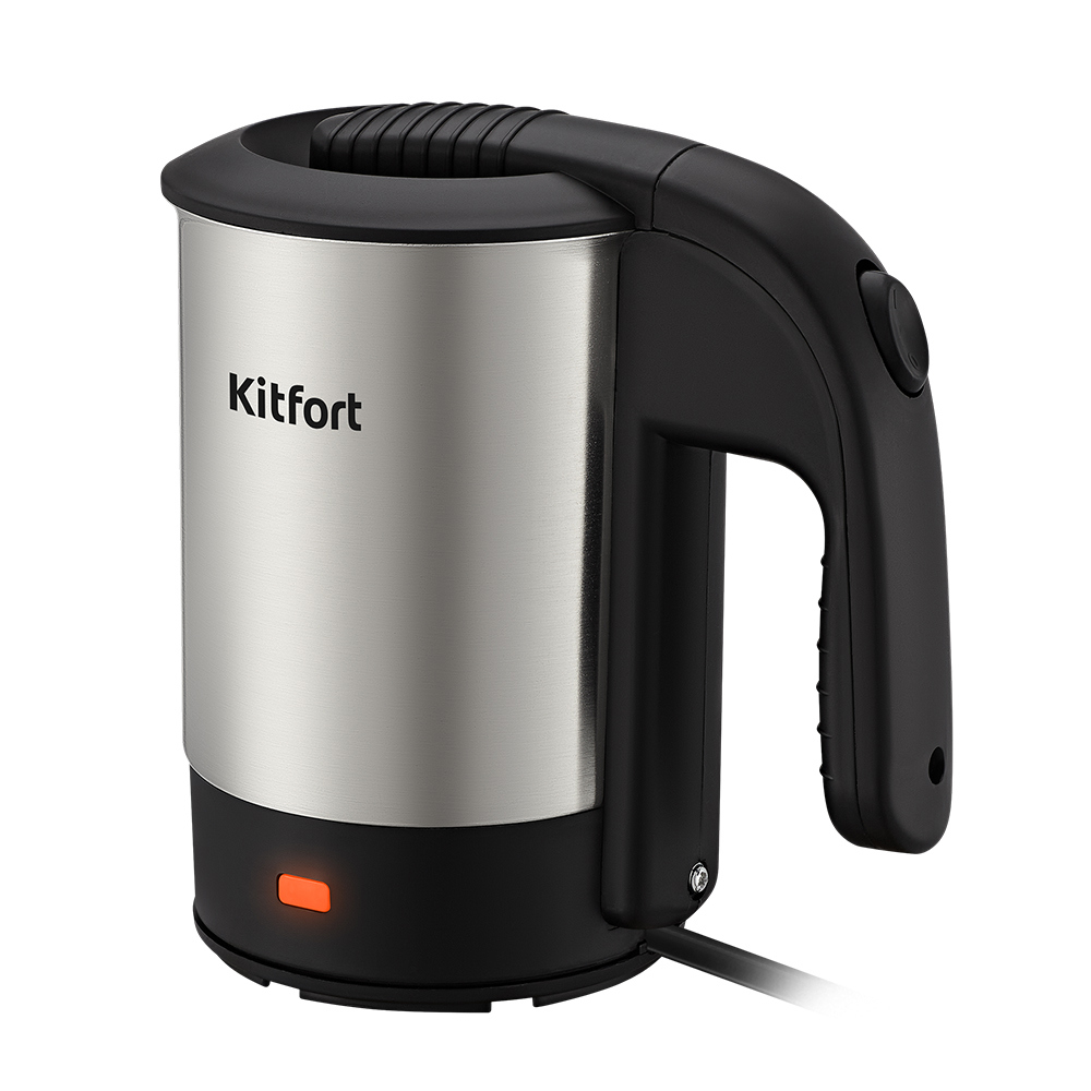 Изображение товара Электрический чайник Kitfort КТ-6190 0.5 л металл/пластик цвет серебристый