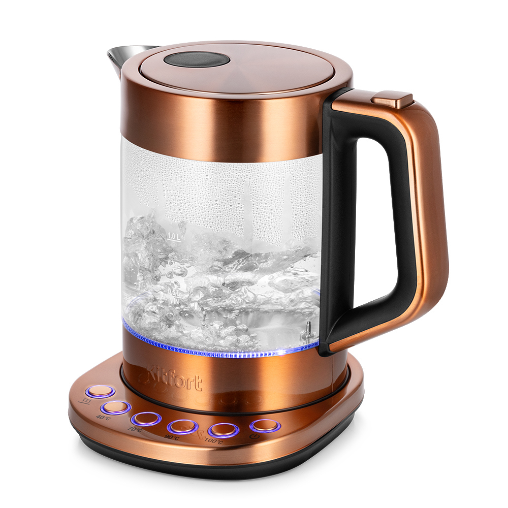 Изображение товара Электрический чайник Kitfort КТ-6657 1.5 л медный
