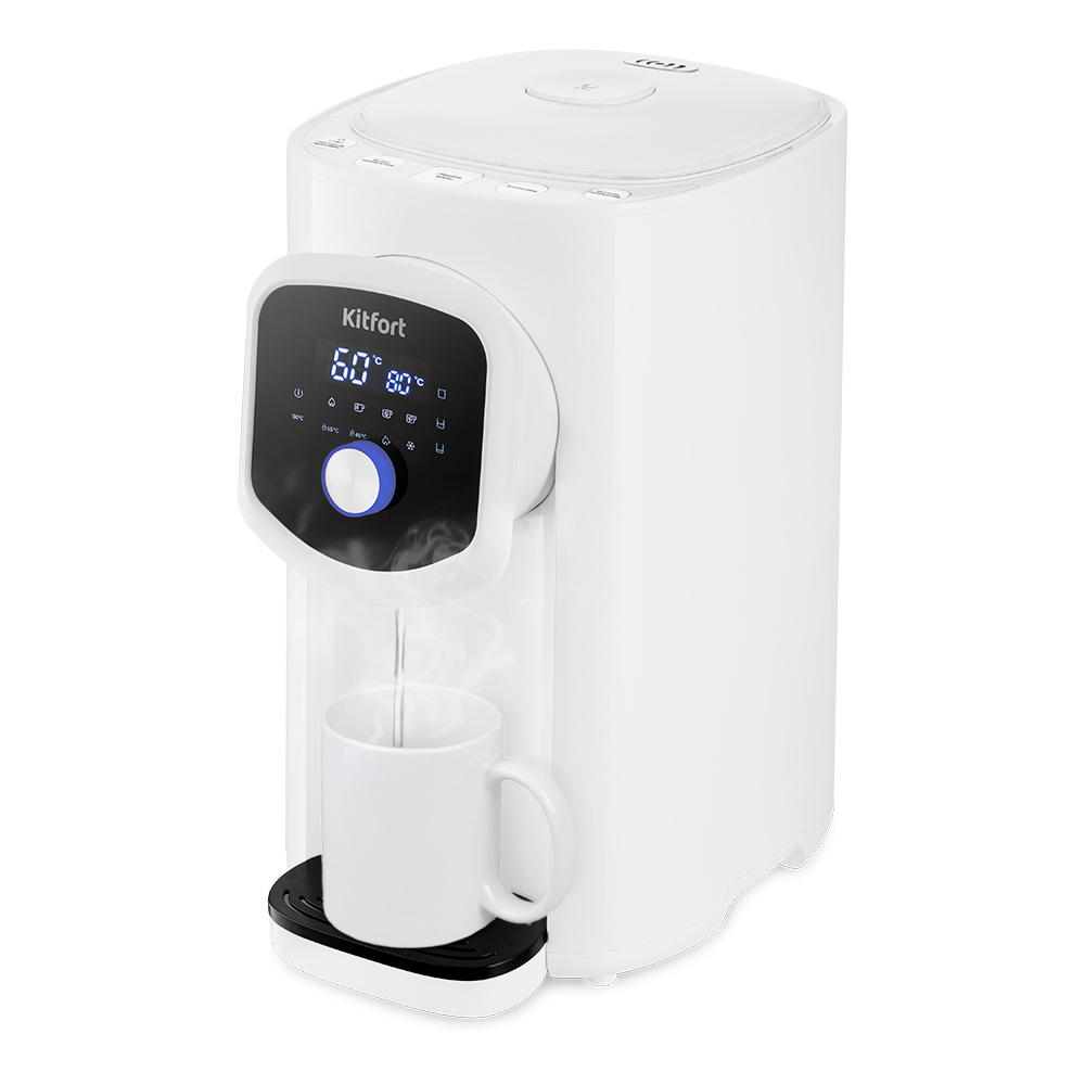 Изображение товара Электрический термопот Kitfort КТ-2518 4.9 л белый с регулировкой температуры