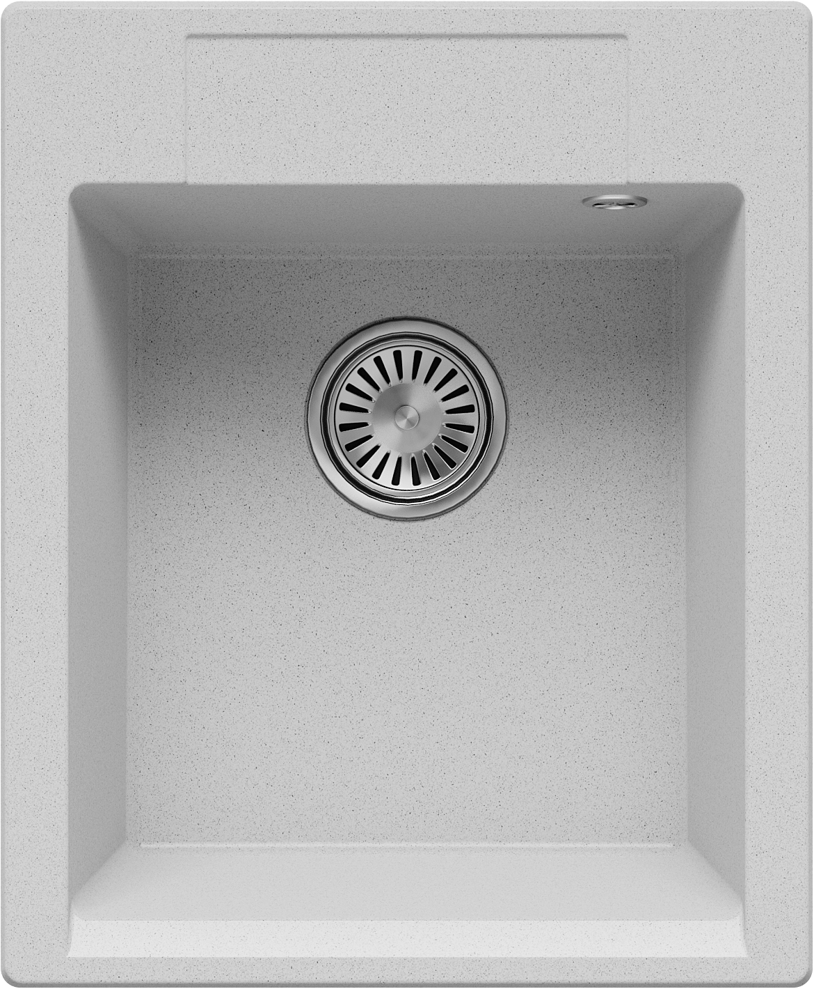 Изображение товара Мойка для кухни врезная Polygran Argo 420 светло-серая 51x42 см искусственный мрамор