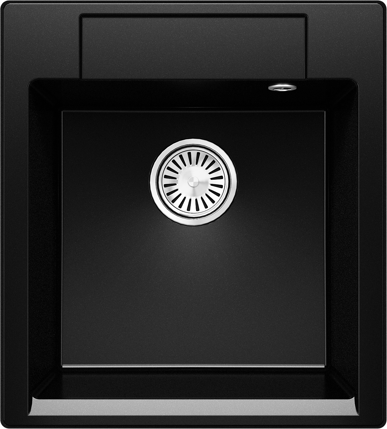 Изображение товара Мойка для кухни врезная Polygran Argo-460 Чёрный мрамор 51x46 см