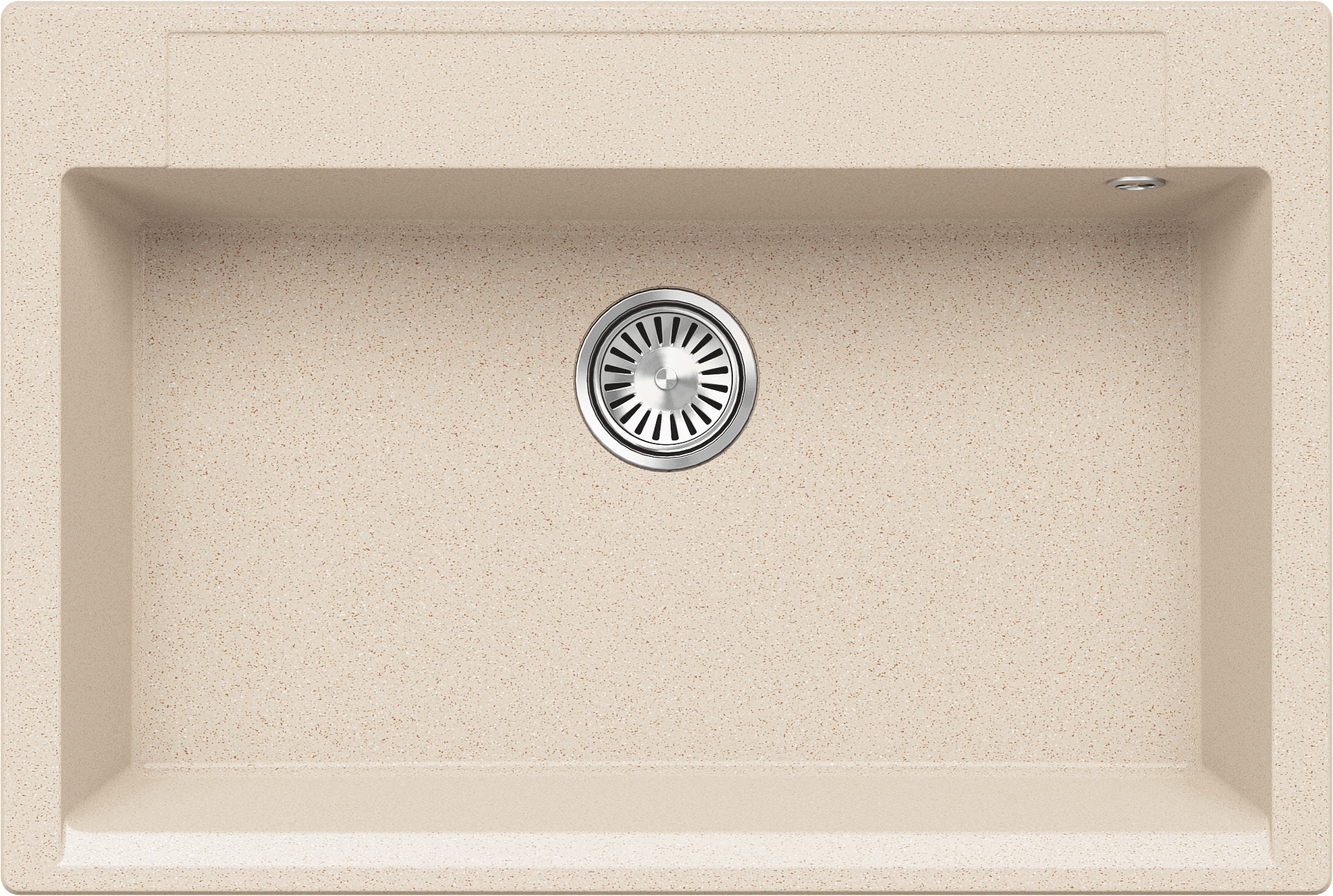 Изображение товара Мойка кухонная врезная Polygran Argo-760 51x76 см бежевый мрамор