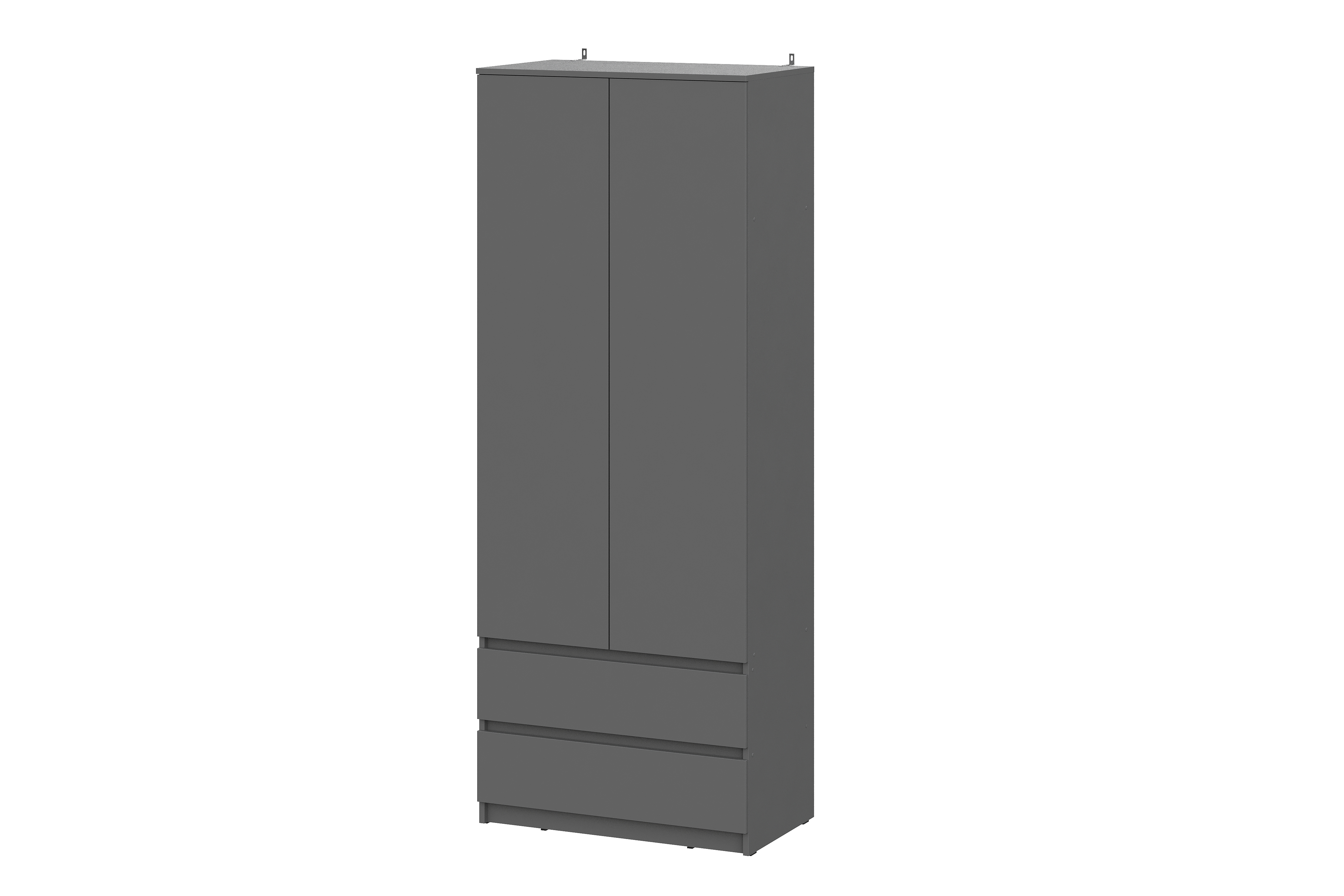 Изображение товара Шкаф распашной Мебельная интеграция 80.1x205.2x46.2 см ЛДСП цвет серый