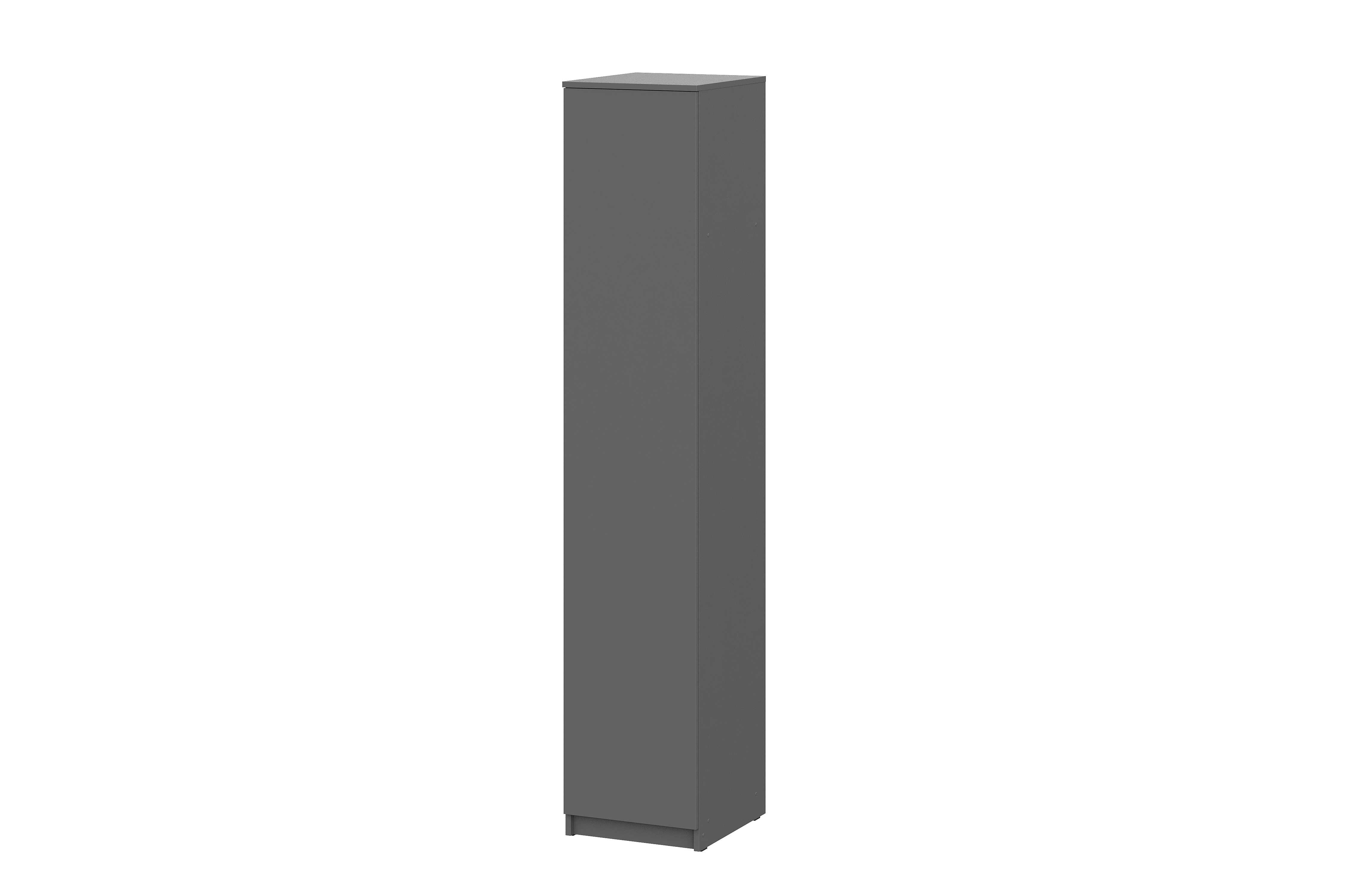 Изображение товара Современный шкаф распашной из ЛДСП 40.1x205.2x46.2 см серый Италия