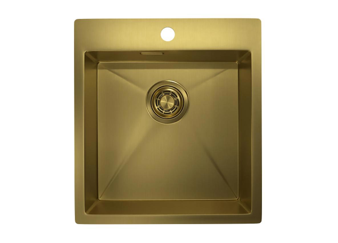Изображение товара Мойка для кухни врезная Granula 4600 46x51x20 см нержавеющая сталь цвет золото