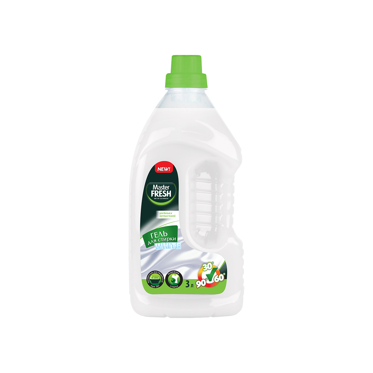 Изображение товара Гель для стирки Master Fresh для белого белья 3 л