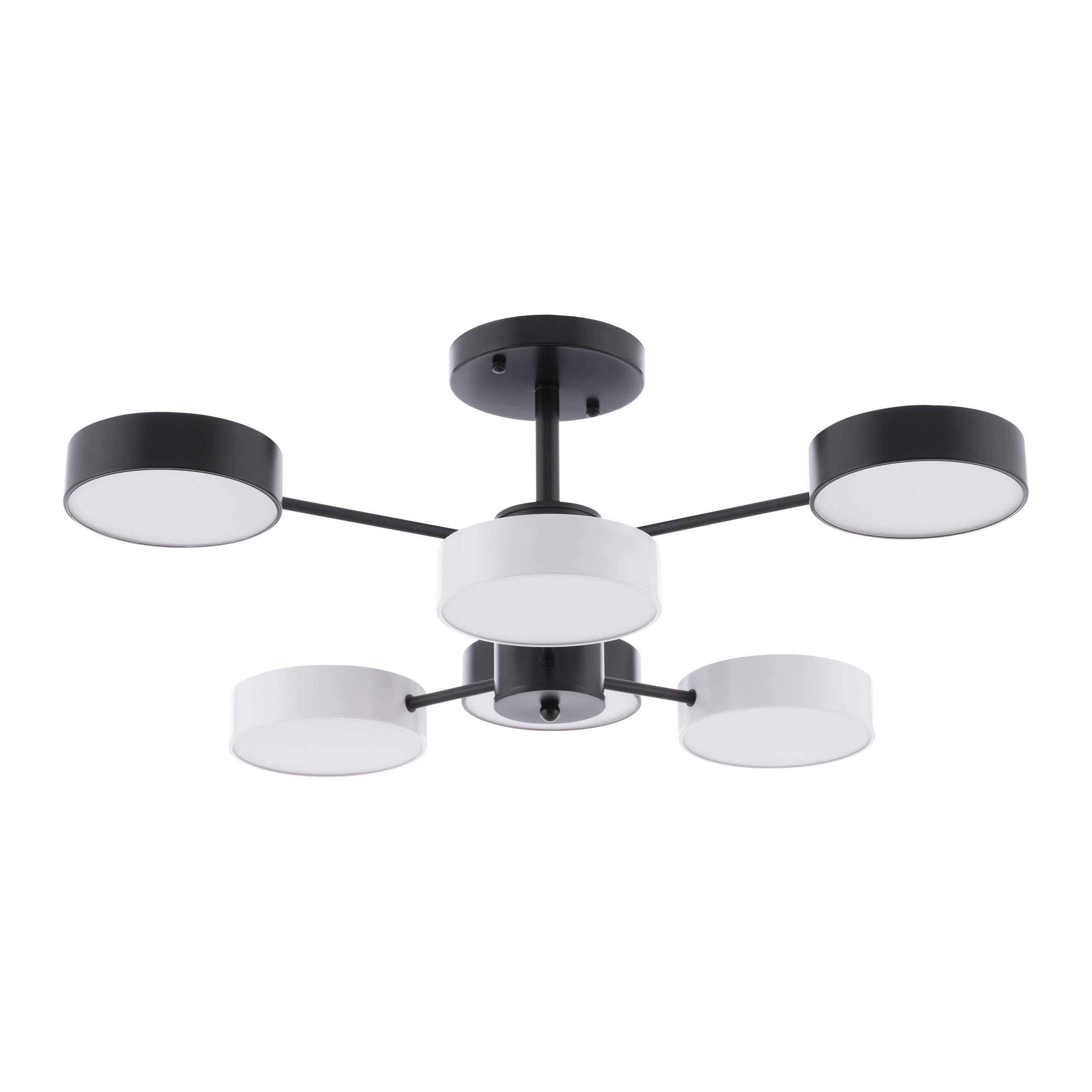 Изображение товара Люстра на штанге светодиодная Arte Perfetto Luce 3325.7201.6b.bk-wh 12 м² нейтральный белый свет цвет черный