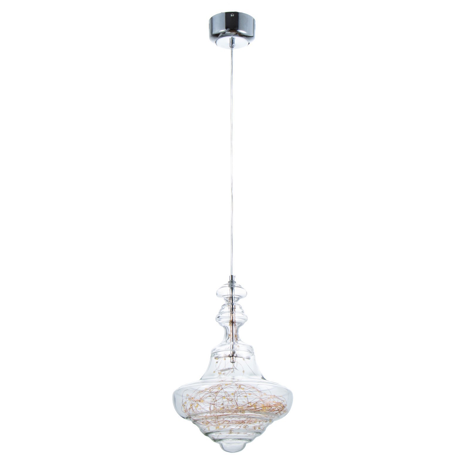 Изображение товара Светильник подвесной светодиодный Bayerlux 9618159 6 м² регулируемый белый свет цвет бесцветный/прозрачный