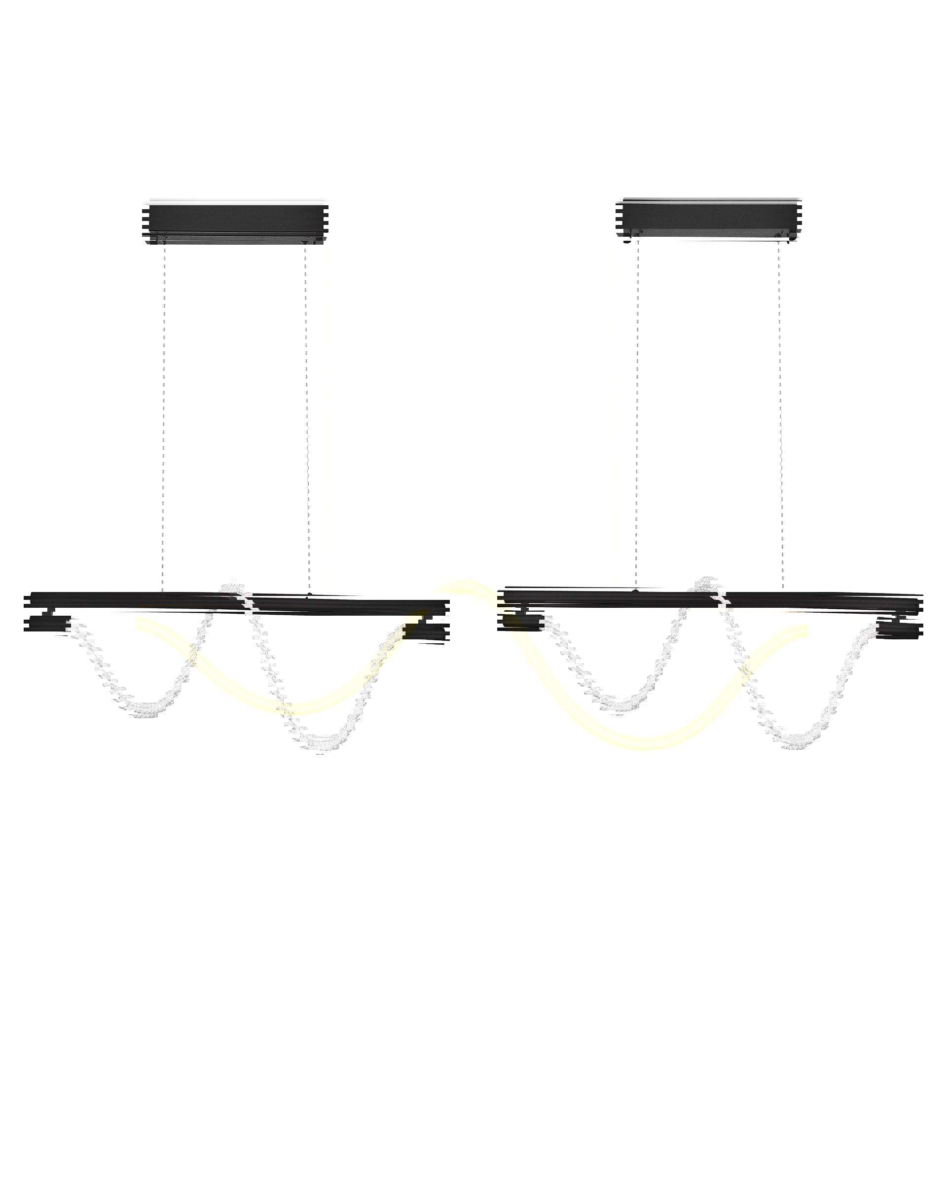 Изображение товара Подвесной светодиодный светильник Moderli V10677-PL для натяжных потолков 12 м² черный