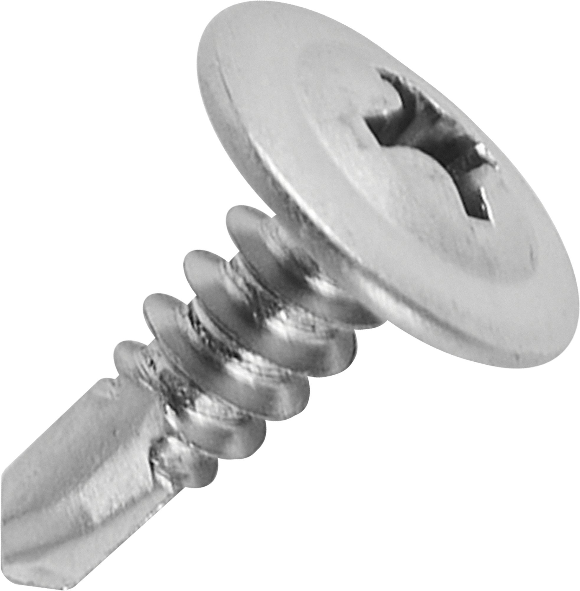 Изображение товара Саморезы по металлу с пресс-шайбой со сверлом нержавеющая сталь 4.2x13 32 шт.