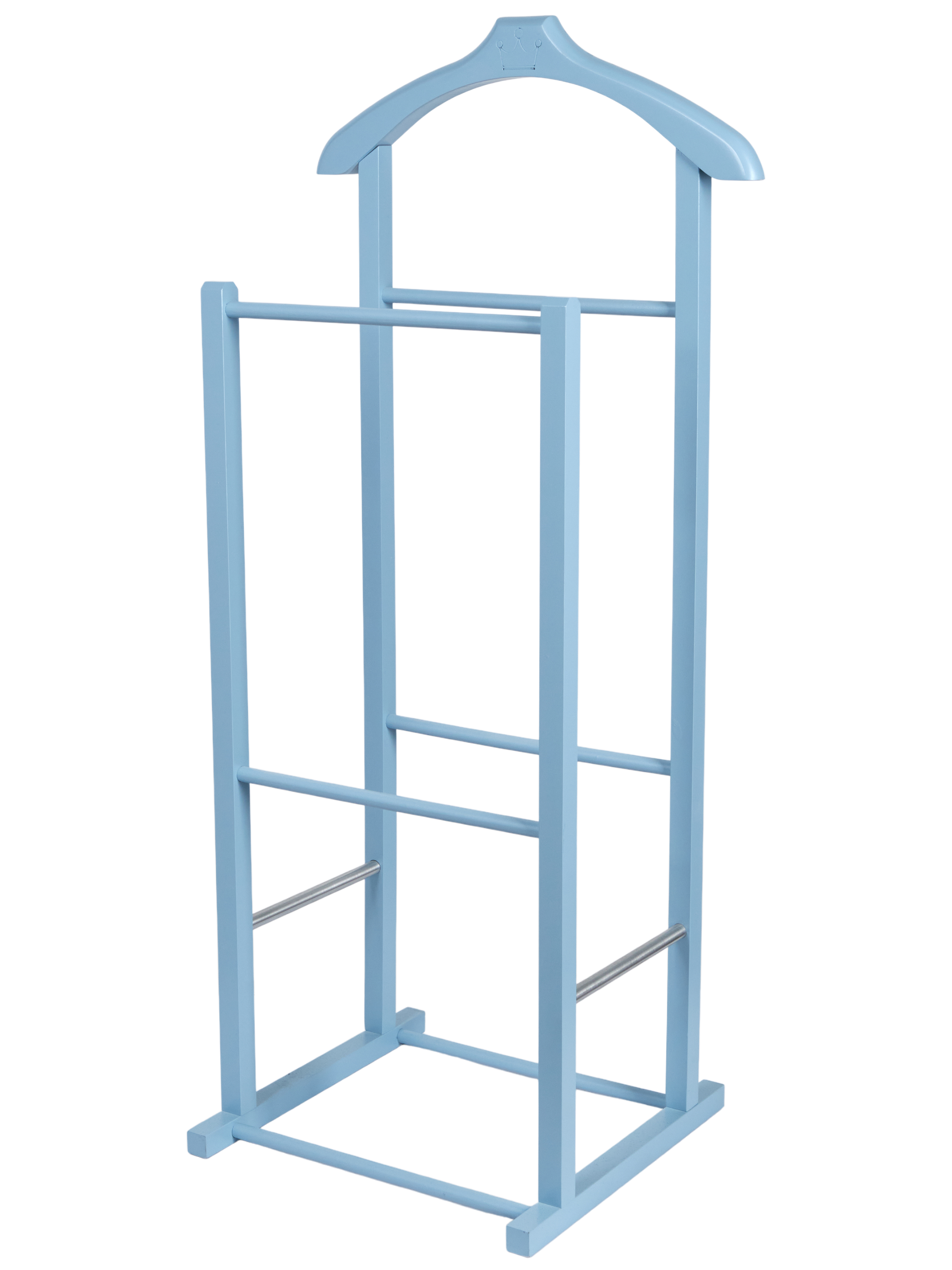 Изображение товара Вешалка для одежды Мебелик Массив из дерева с алюминиевыми трубками, 87 см