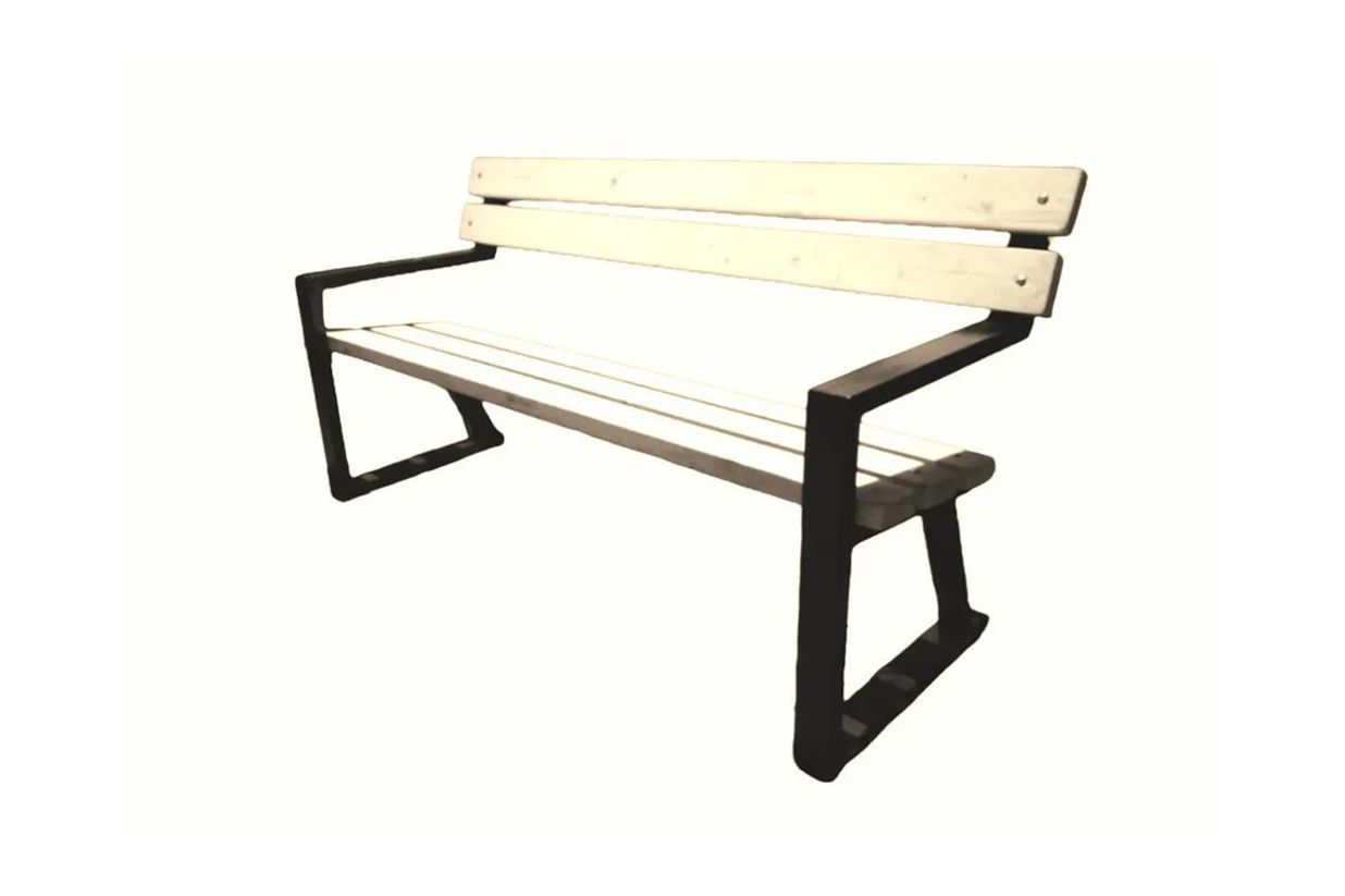 Изображение товара Скамья садовая M-group Лофт 150 см черная