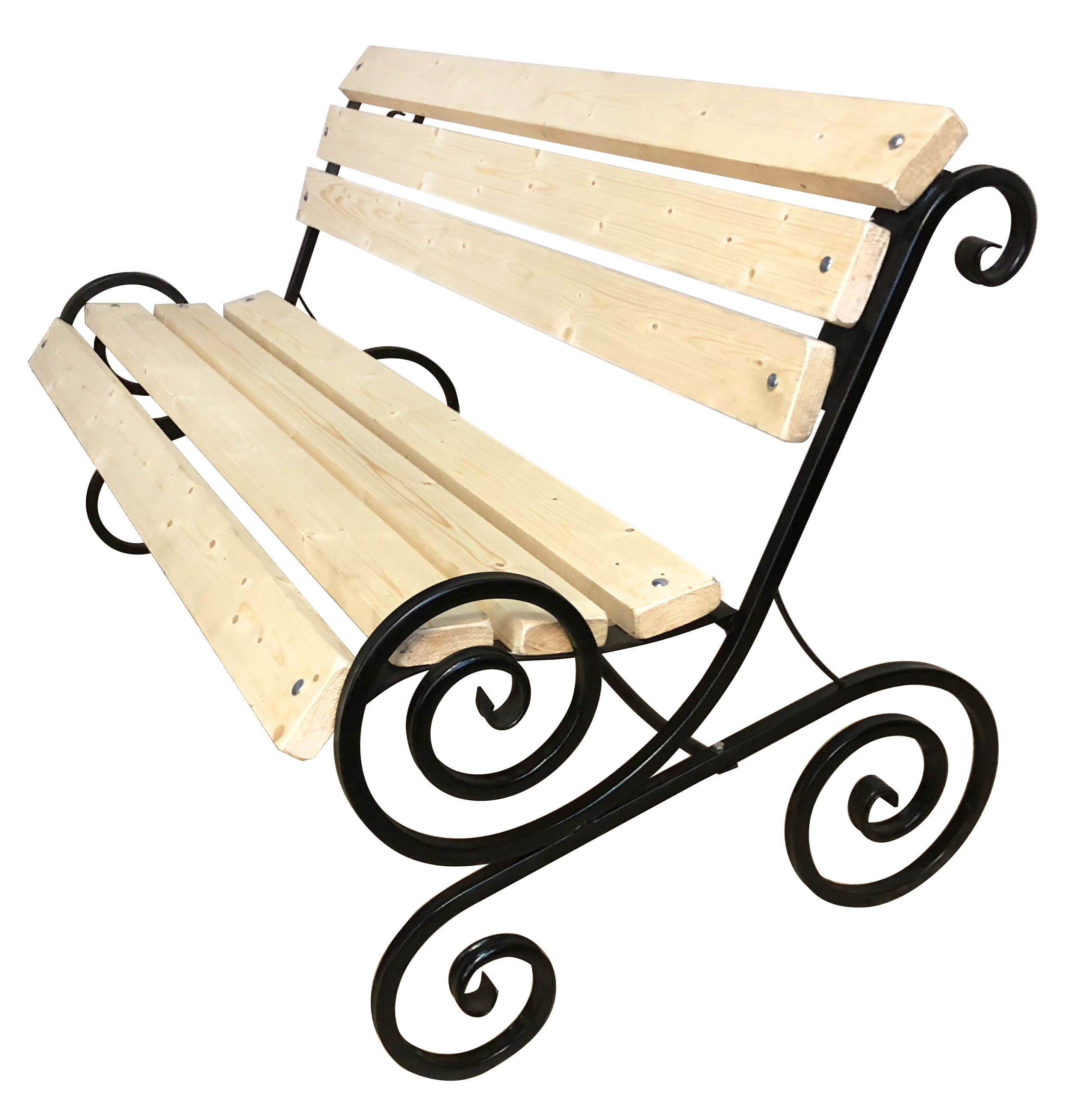 Изображение товара Садовая скамья M-group 150 см черная для улицы прочная стильная