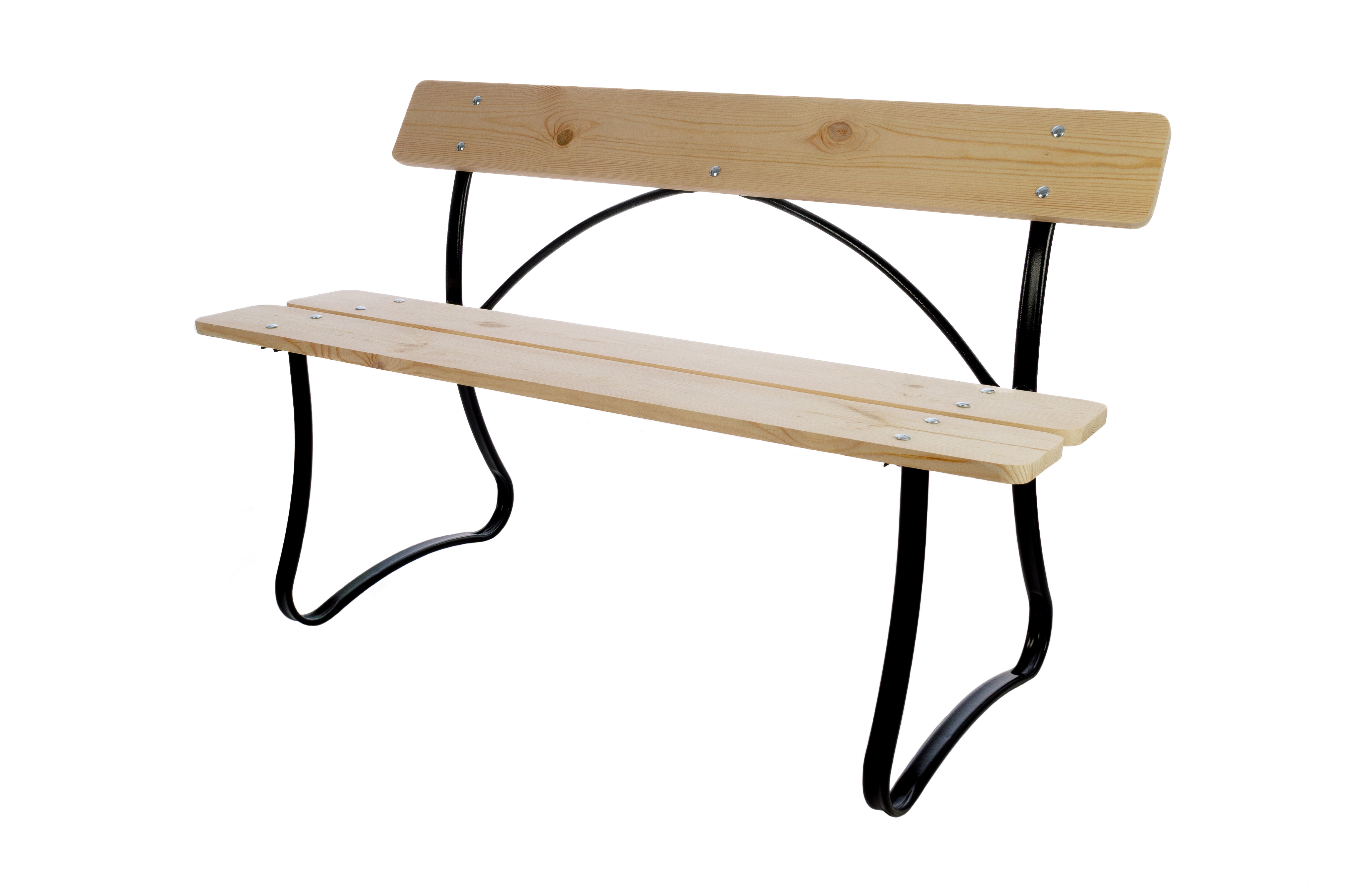 Изображение товара Садовая скамья M-group для двоих 118 см металлическая деревянная стильная