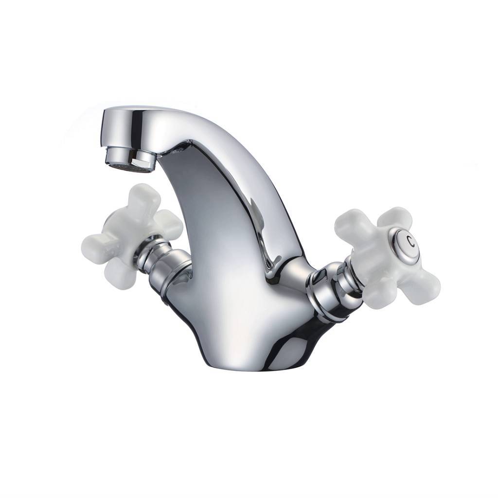 Изображение товара Смеситель D-Lin D110806 для раковины с двумя вентилями, хром