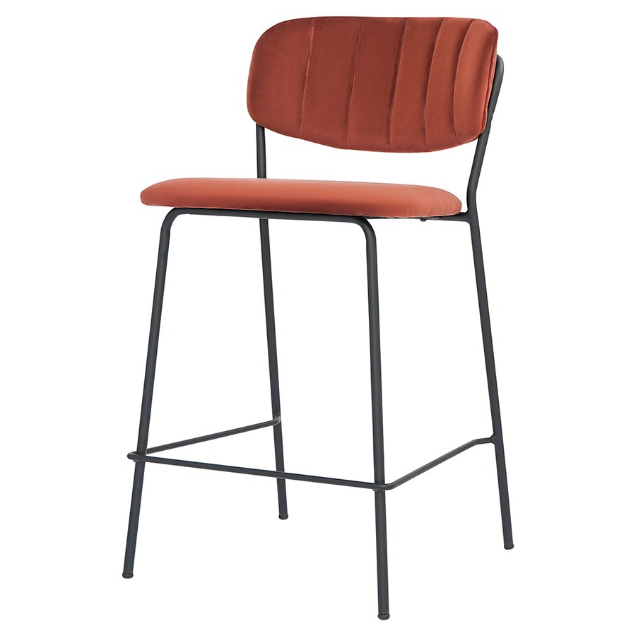 Изображение товара Полубарный стул Bergenson Bjorn Eirill 55.5x90x47.5 см кирпичный стильный комфортный