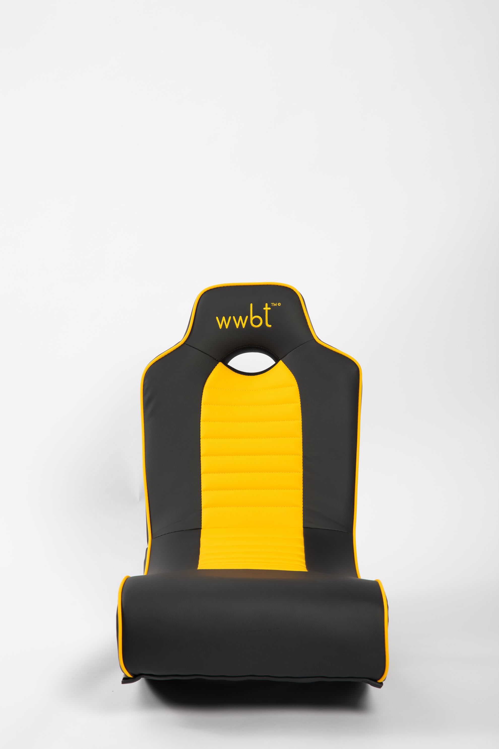 Изображение товара Кресло WWBT 45x68x40 см искусственная кожа цвет желтый/черный