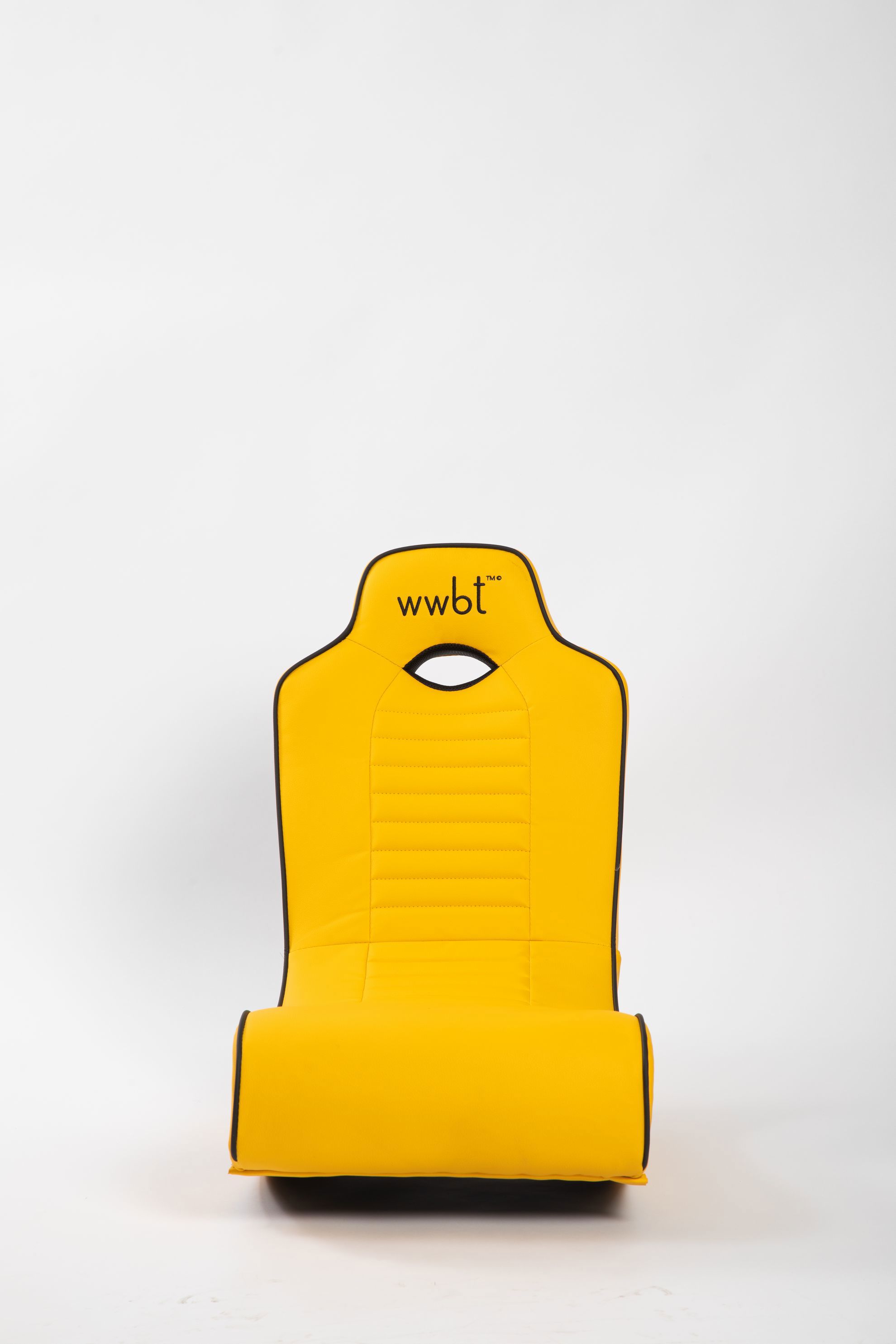 Изображение товара Игровое кресло WWBT с аудиосистемой 2.1, искусственная кожа, жёлтое