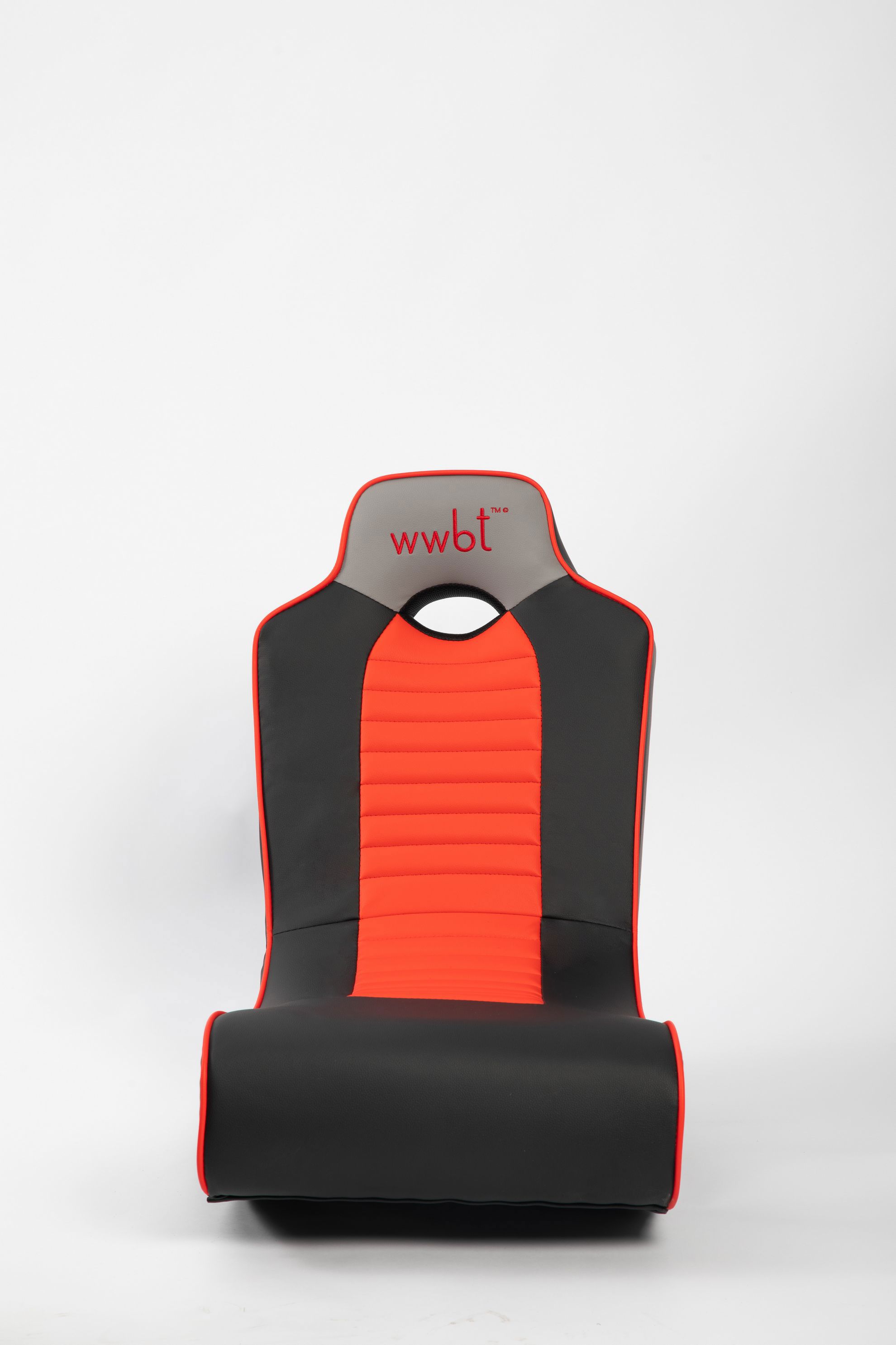 Изображение товара Кресло WWBT 45x68x40 см искусственная кожа цвет черный/серый/красный