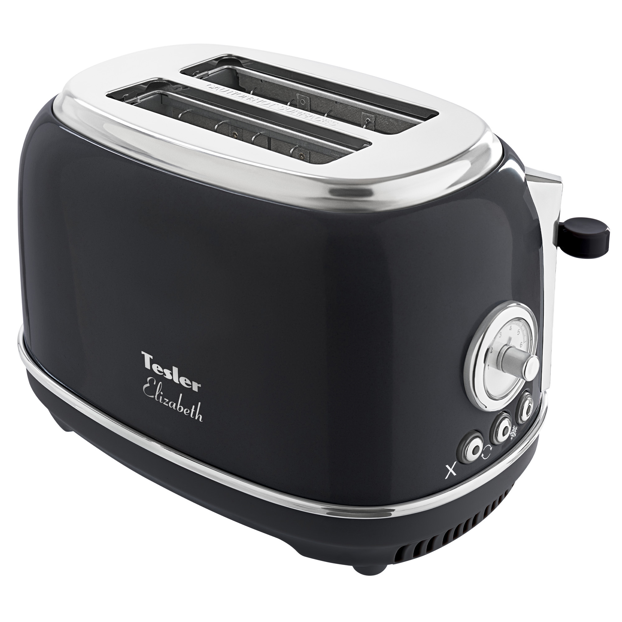 Изображение товара Тостер Tesler TT-245 нержавеющая сталь темно-синий двухслотовый