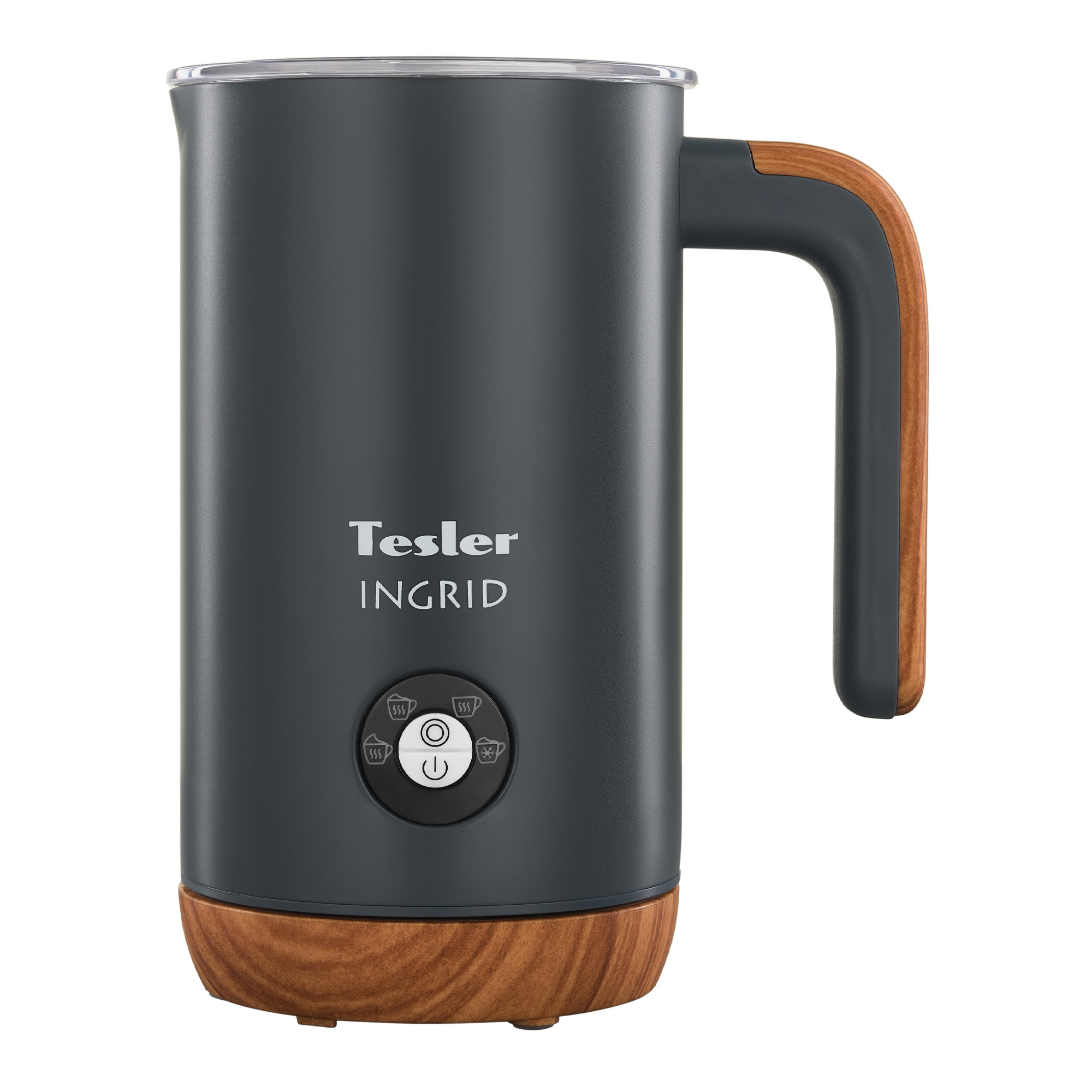 Изображение товара Вспениватель молока Tesler MF-240 серый компактный с 4 режимами для кофе и напитков