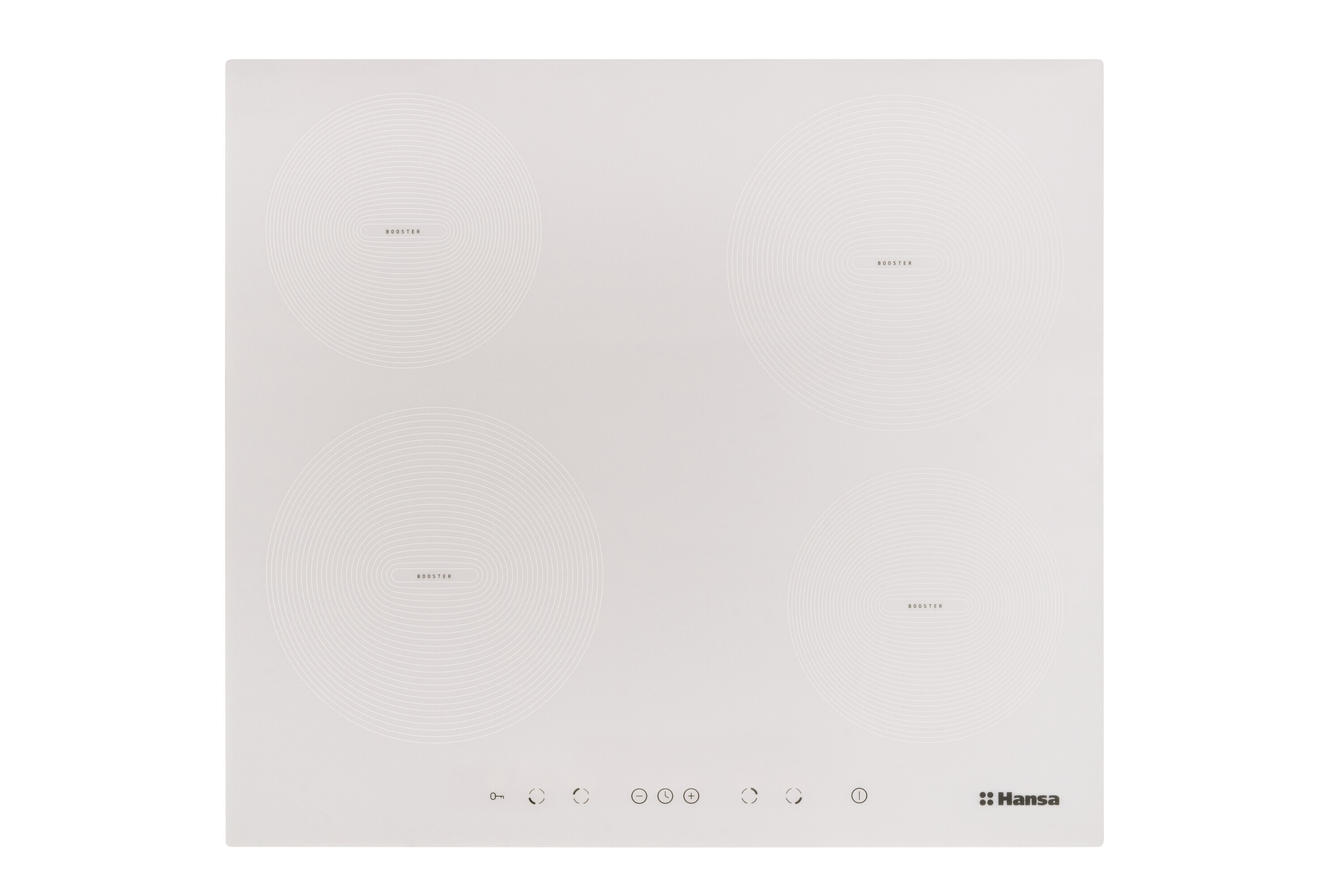 Изображение товара Индукционная варочная панель HANSA BHIW68308 70 см 4 конфорки белая