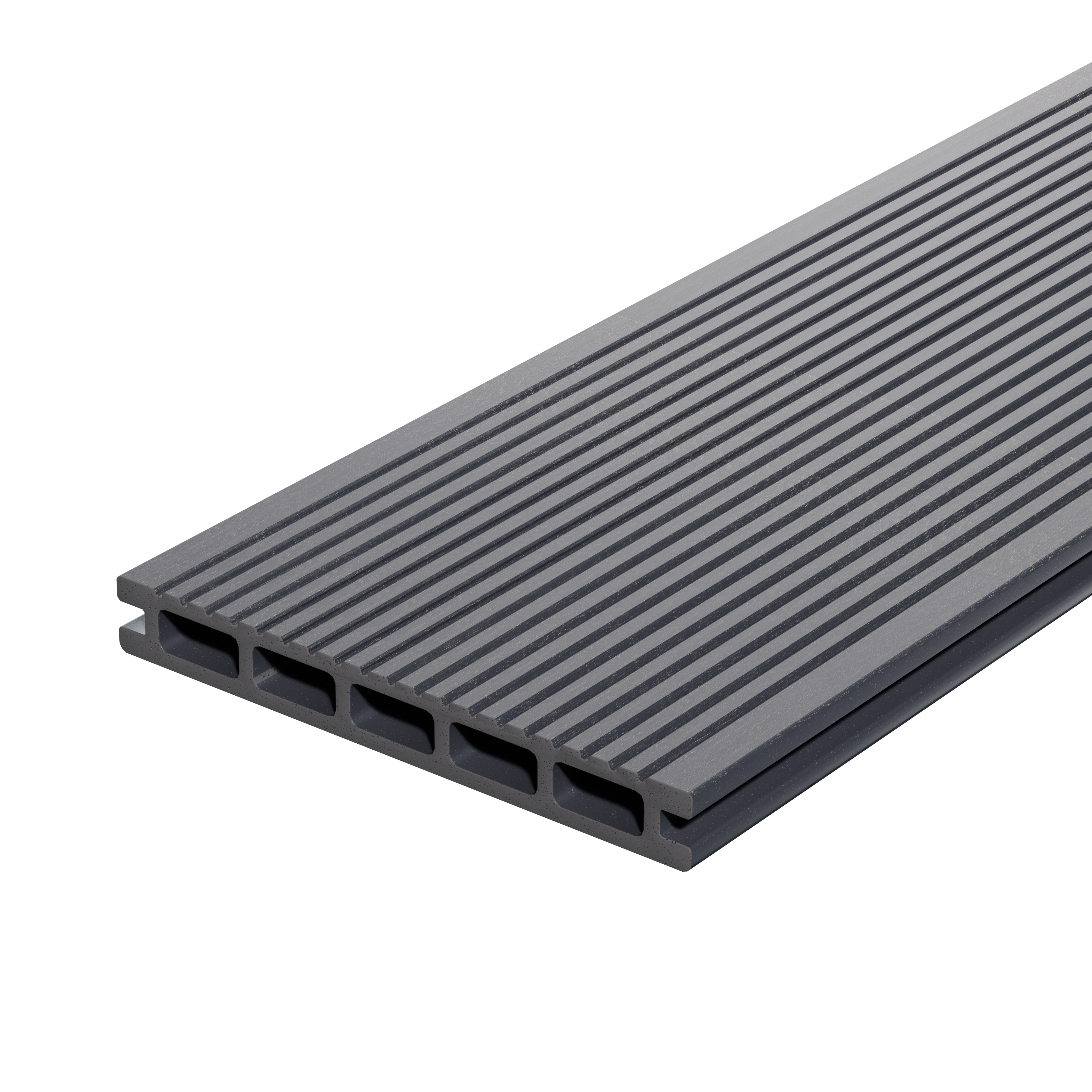 Изображение товара Террасная доска ДПК цвет Серый 3000x150x18 мм Вельвет 0.45 м²