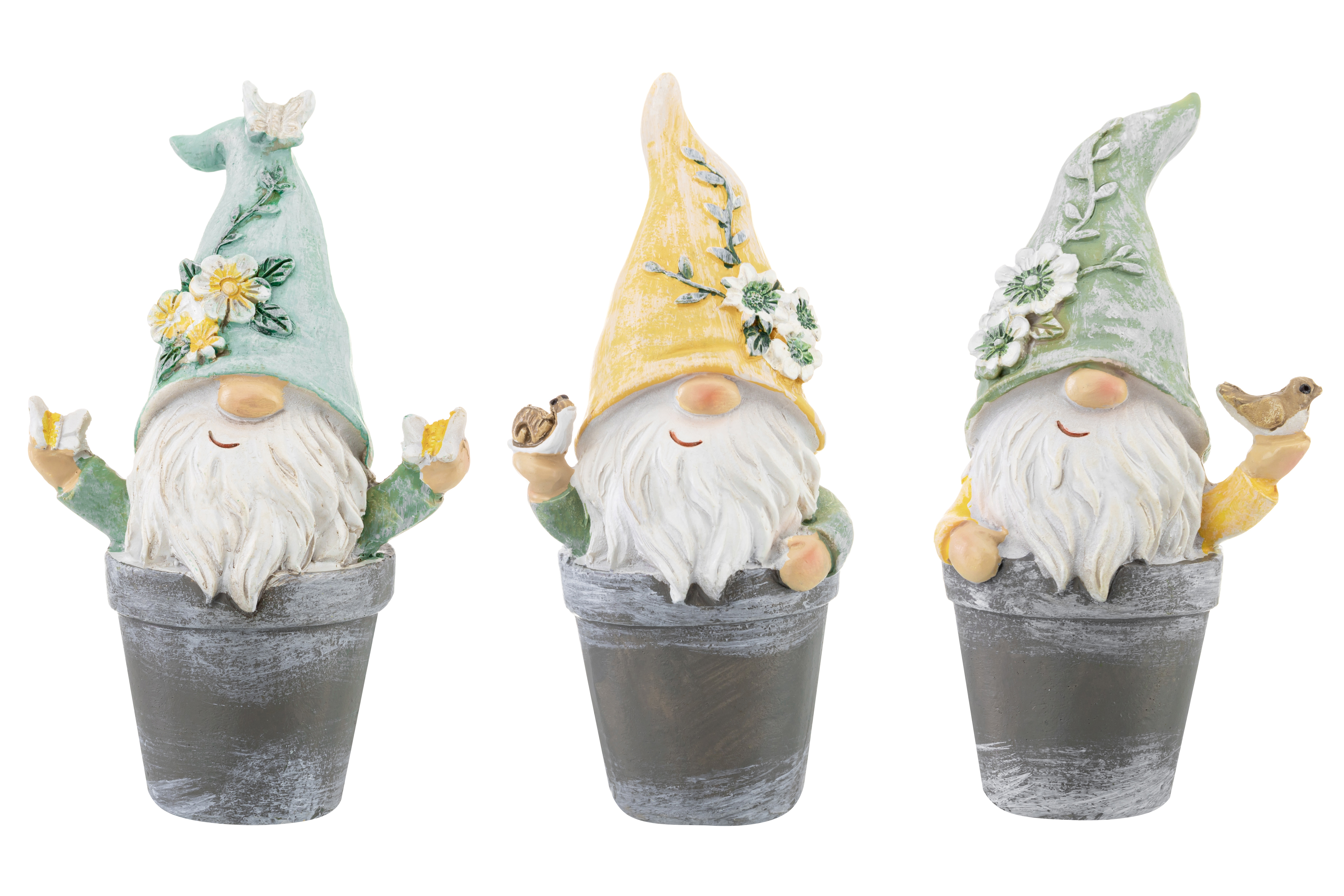 Изображение товара Набор 3 фигурок декоративных Три гнома