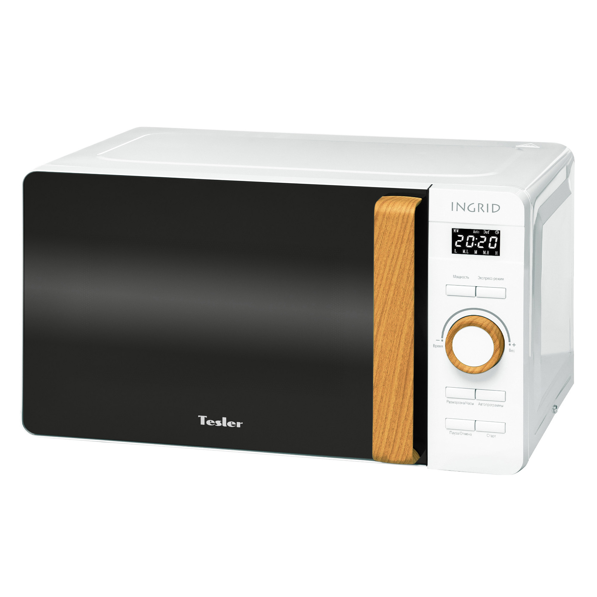 Изображение товара Микроволновая печь TESLER ME-2044 WHITE 20 л стильный дизайн автоматические программы