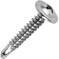 Изображение товара Саморезы по металлу с пресс-шайбой со сверлом нержавеющая сталь 4.2x25 20 шт.