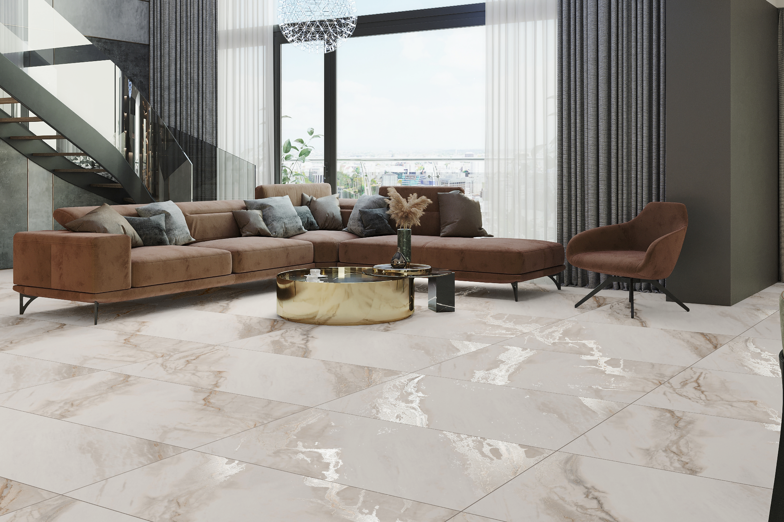 Изображение товара Керамогранит Kerald Mechel angelo carving Mechel Angelo Carving 60x120см 1.44 м² цвет бежевый, цена за упаковку