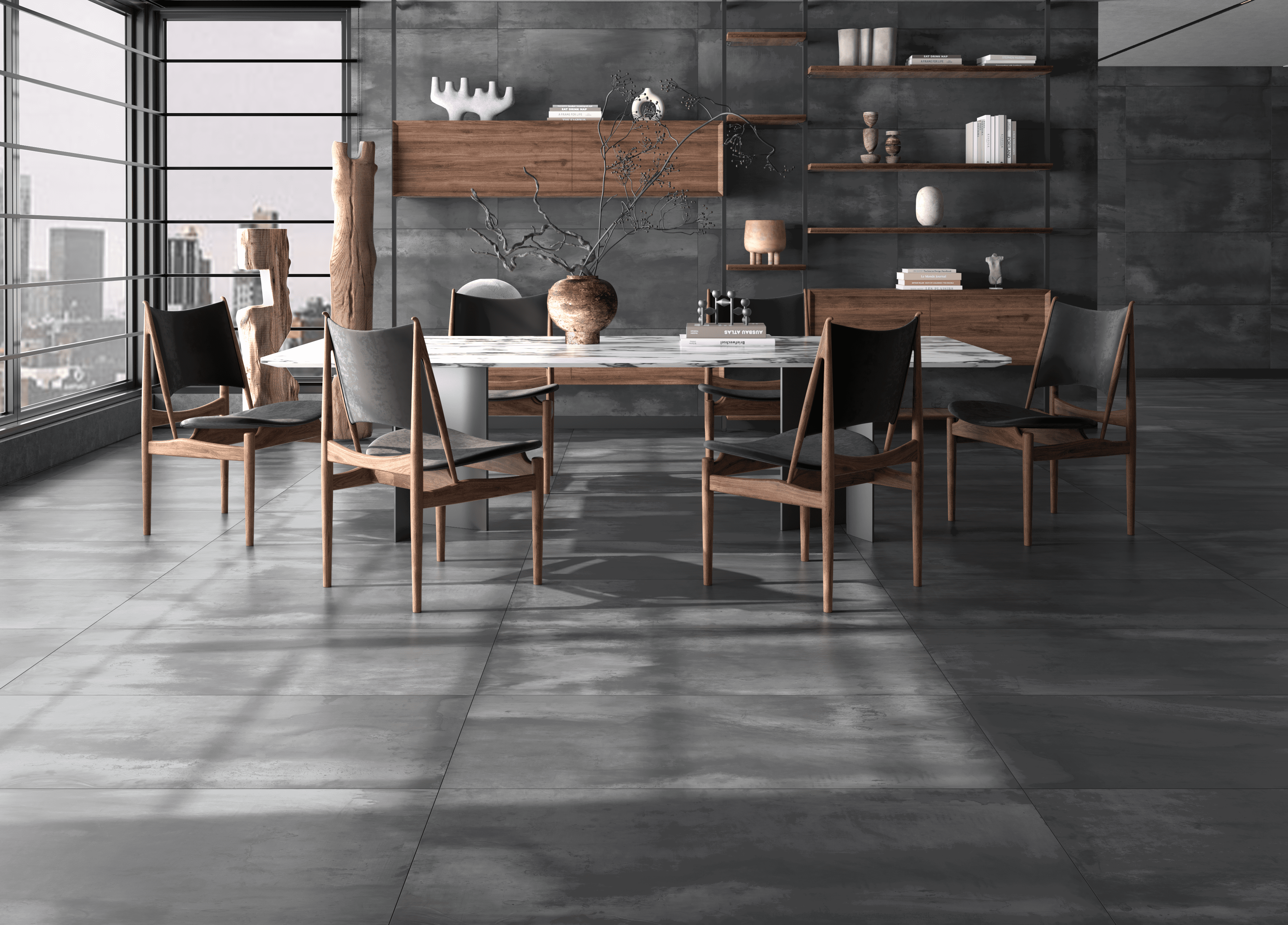 Изображение товара Керамогранит Kerald Inferno Niquel Metallic 60x120 см черный