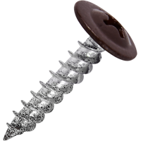 Изображение товара Саморезы по металлу 4.2x19 с пресс-шайбой, RAL 8017, 24 шт