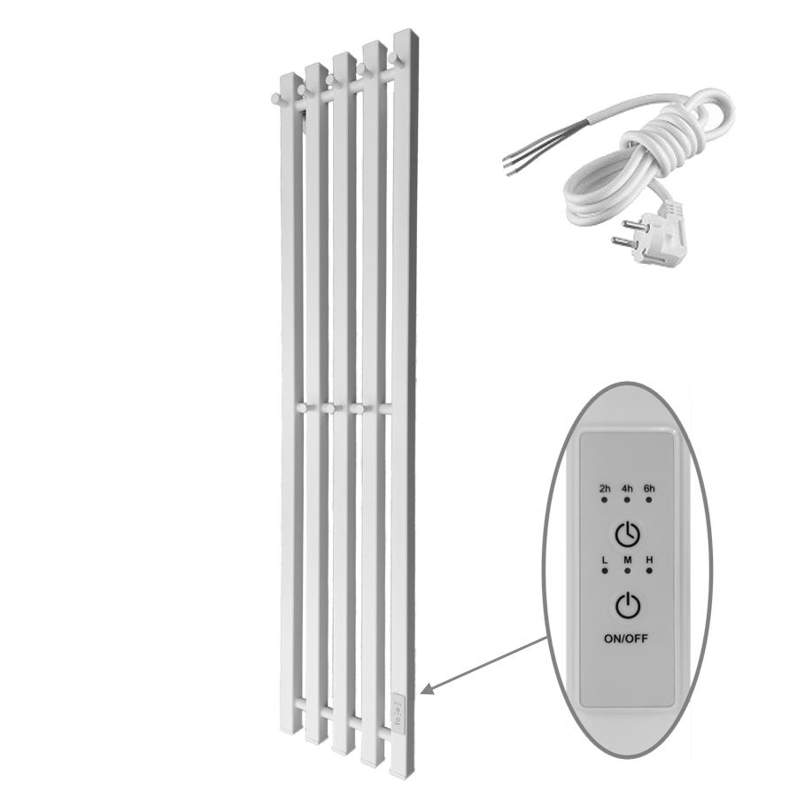 Изображение товара Электрический полотенцесушитель Маргроид правый 270x1200 мм 75 Вт с терморегулятором и таймером