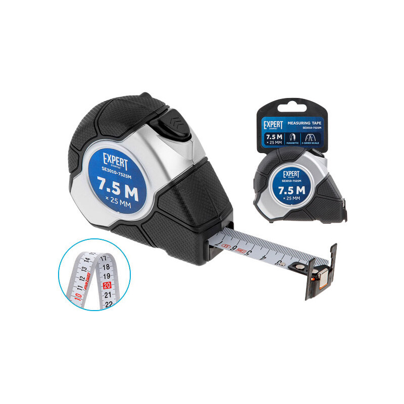 Изображение товара Рулетка Startul Expert SE3010-7525M магнитная двухсторонняя 5 м x 19 мм