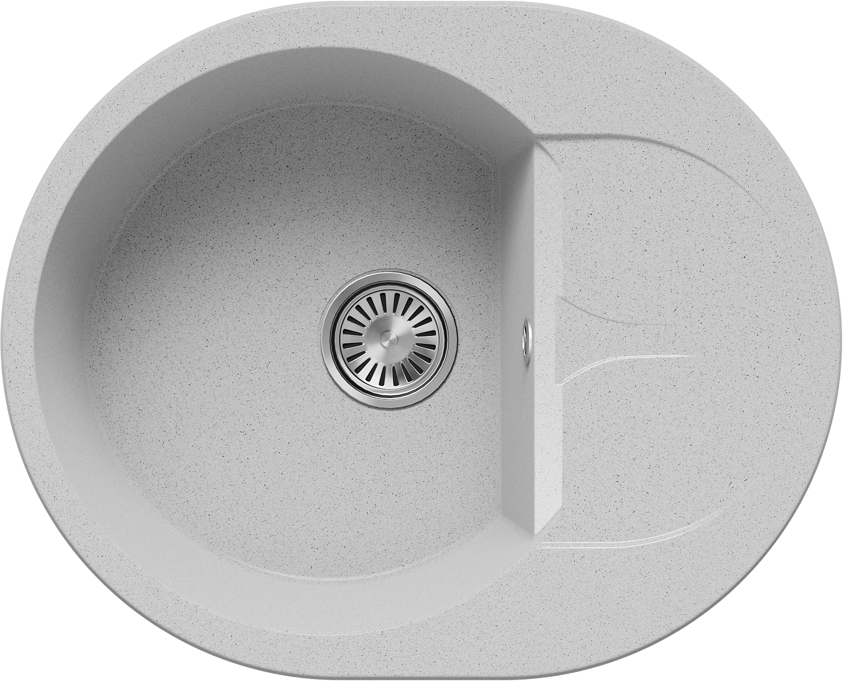 Изображение товара Мойка для кухни Polygran Atol-620 светло-серая 50x62 см