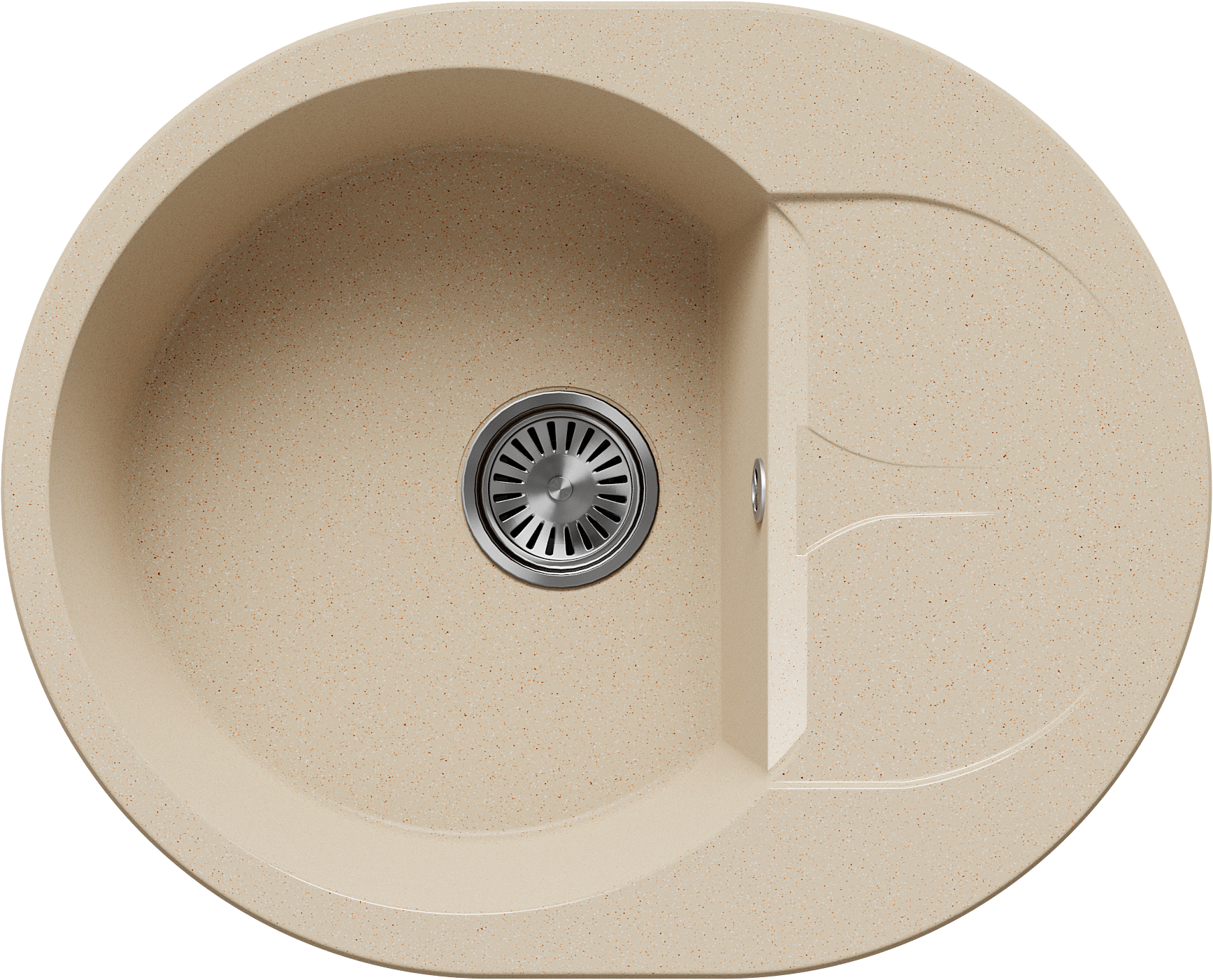 Изображение товара Мойка для кухни врезная Polygran Atol-620 50x62 см мрамор опал