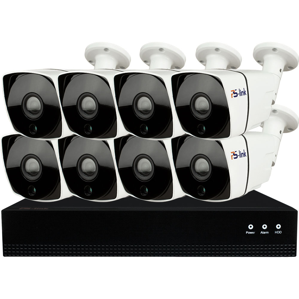 Изображение товара Комплект видеонаблюдения IP 8 Мп Ps-Link KIT-C808IP-POE для улицы