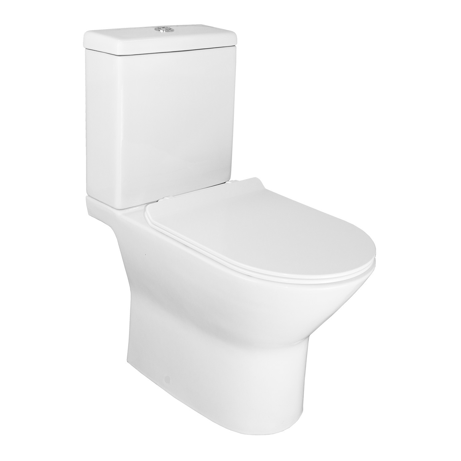 Изображение товара Унитаз-компакт Azario Mons безободковый напольный с быстросъемным сиденьем 79 см