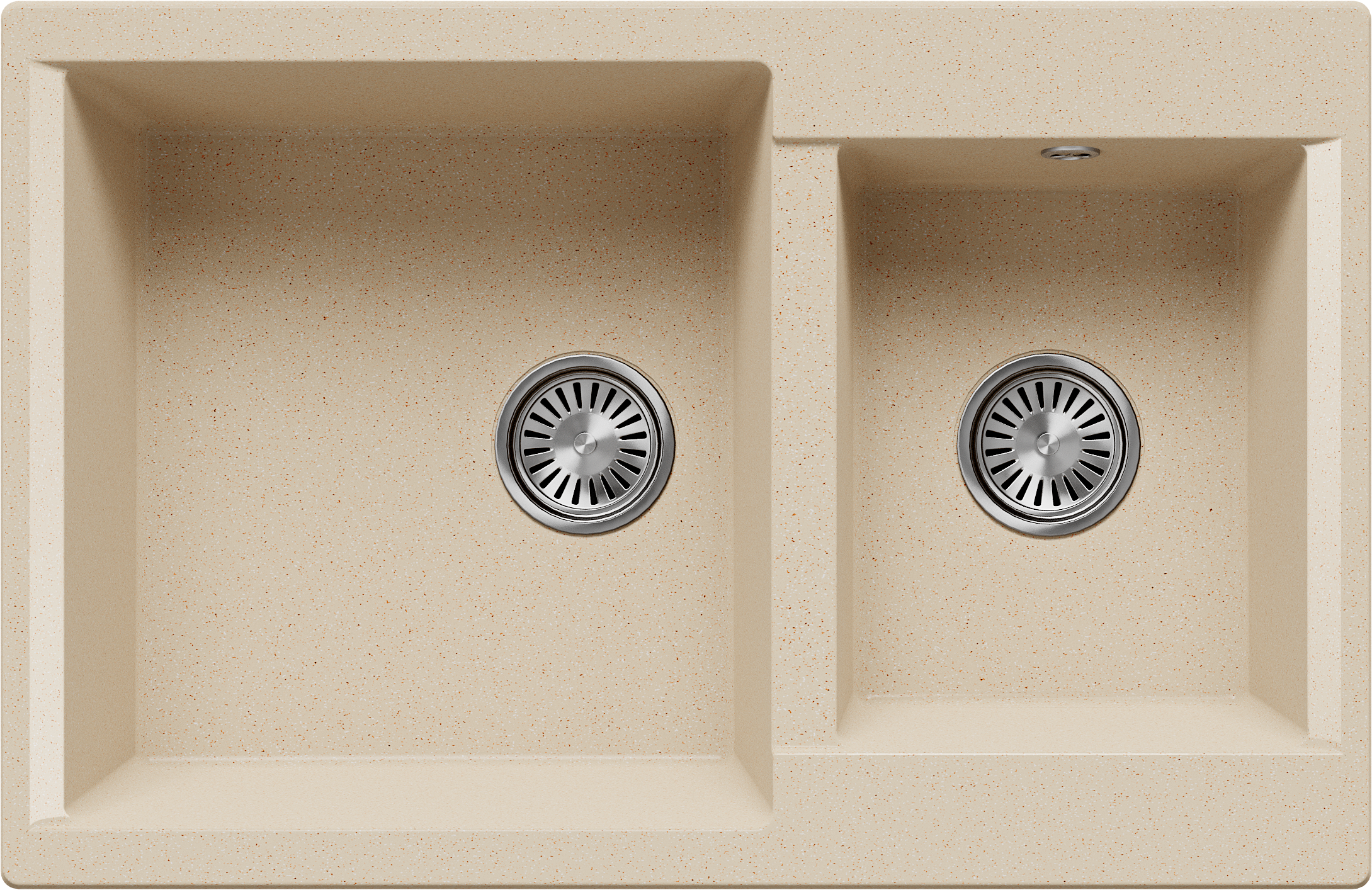 Изображение товара Мойка для кухни врезная Polygran Brig-772 50x77 см глубина чаши 20 см мрамор цвет опал